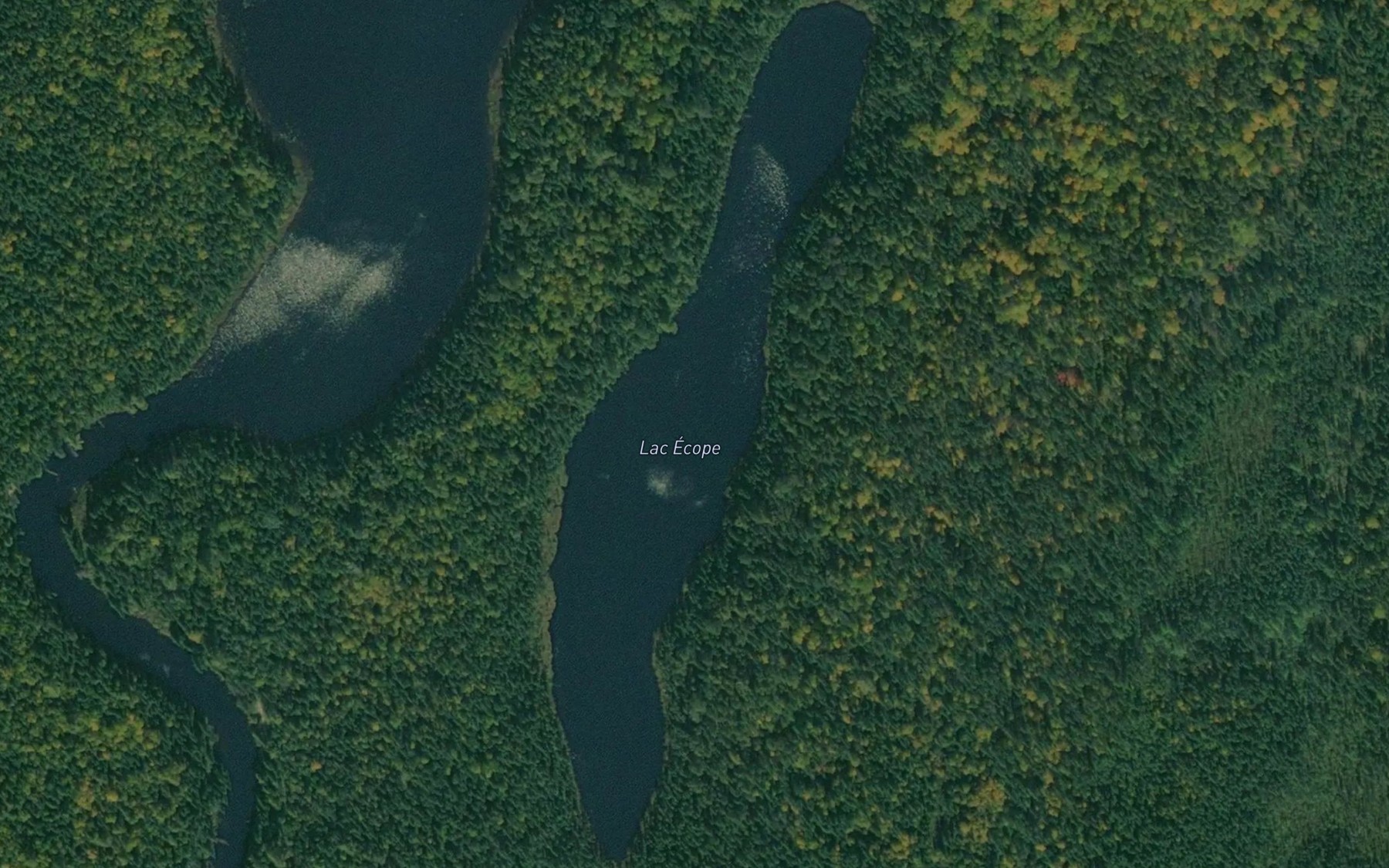 Satellite map of the Lac Ecope