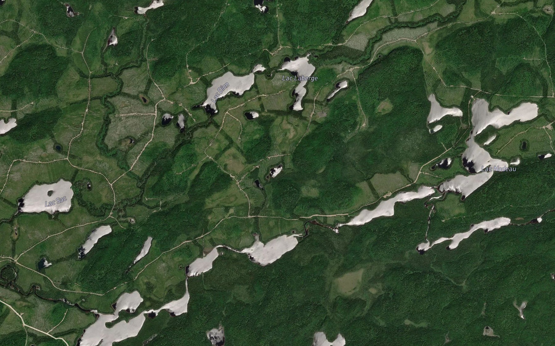 Satellite map of the Lac Kijeminikak