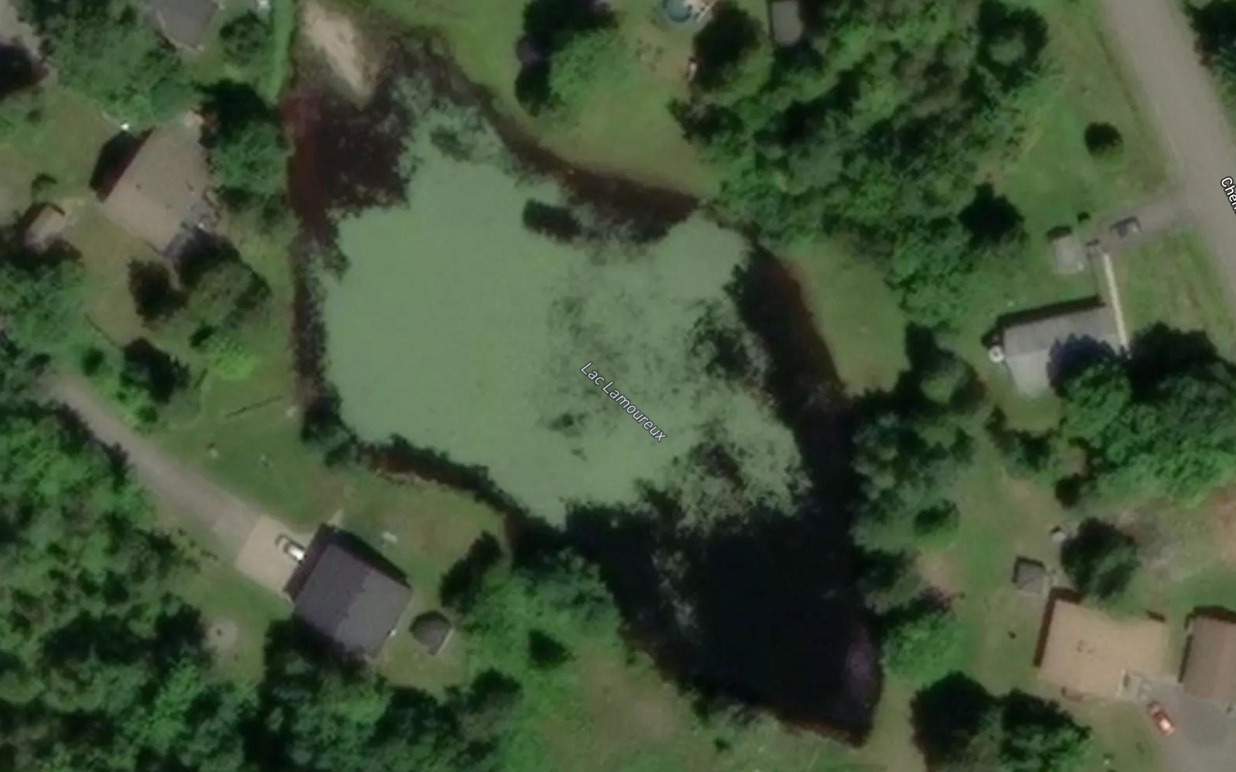 Satellite map of the Lac Lamoureux
