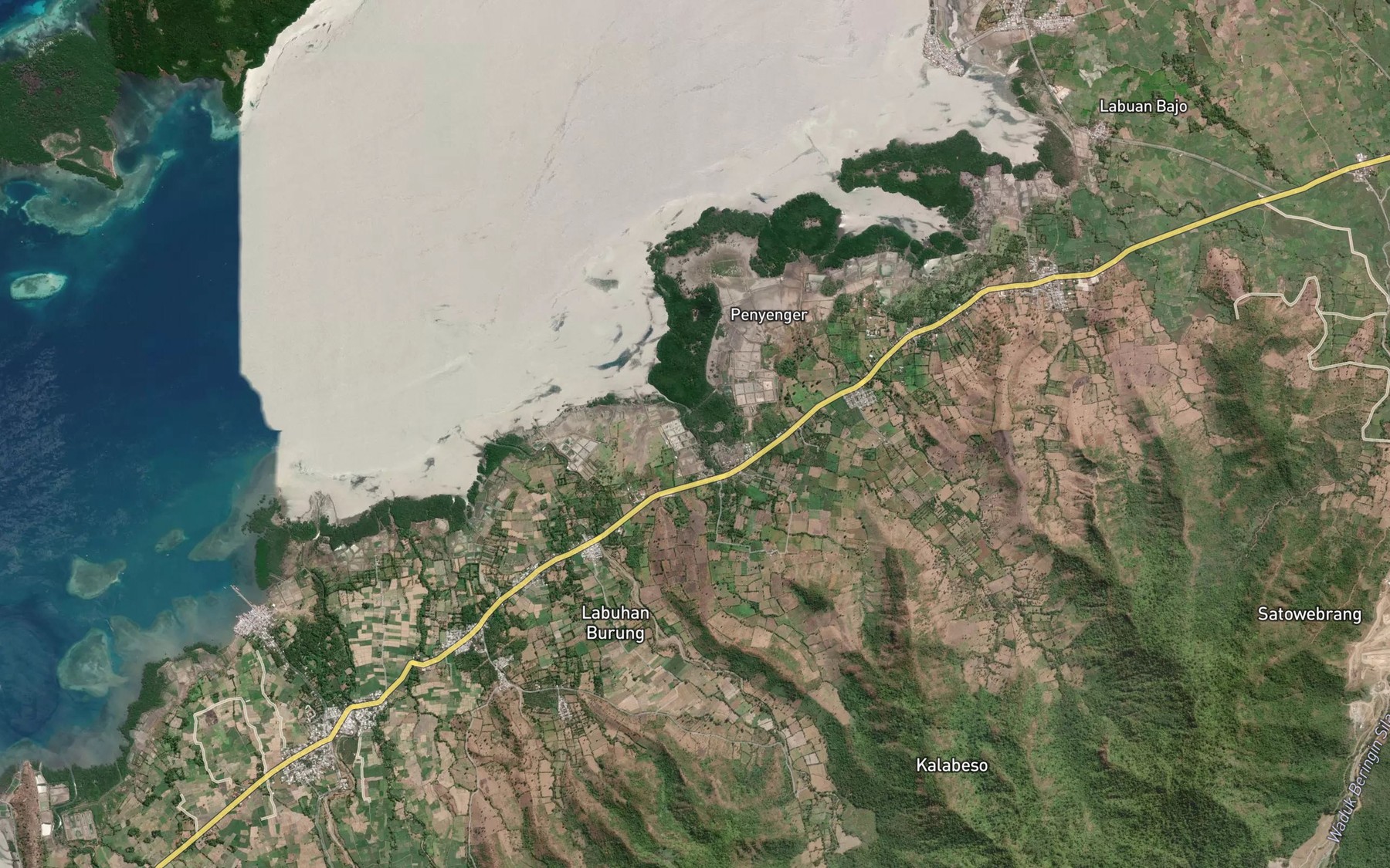Satellite map of the Brang Putat