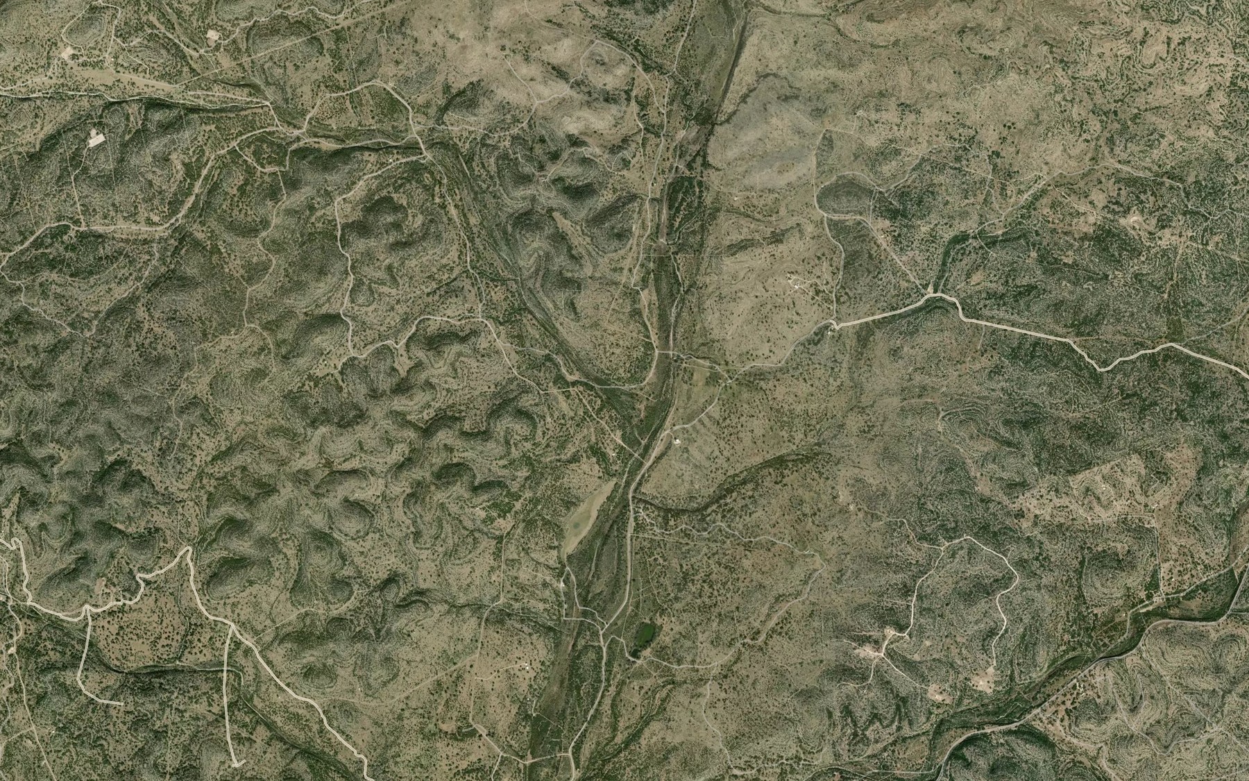 Satellite map of the Geronimo Creek
