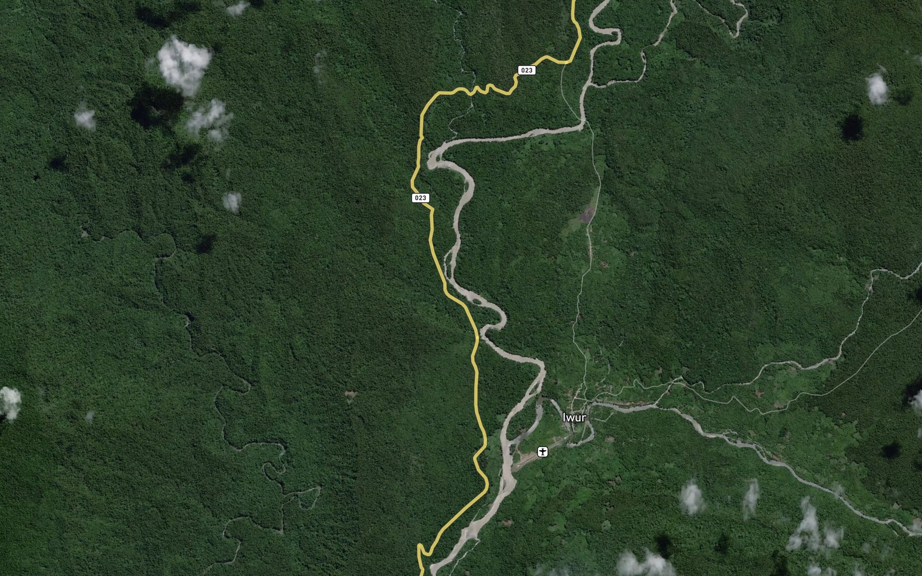 Satellite map of the Sungai Cob
