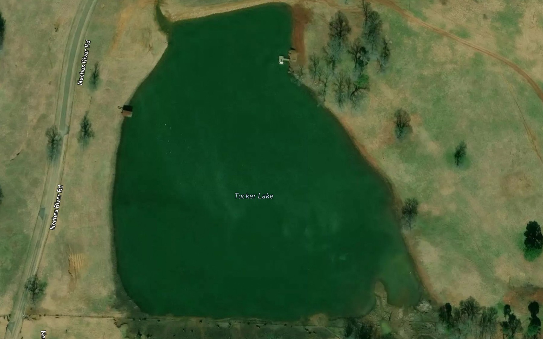 Satellite map of the Tucker Lake