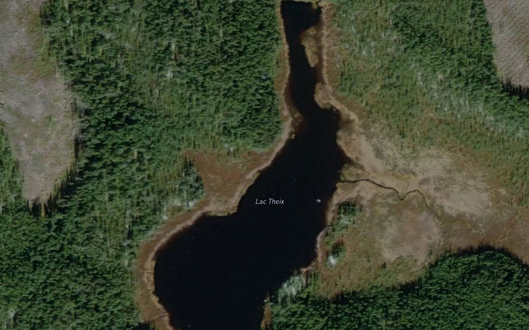 Satellite map of the Lac Theix