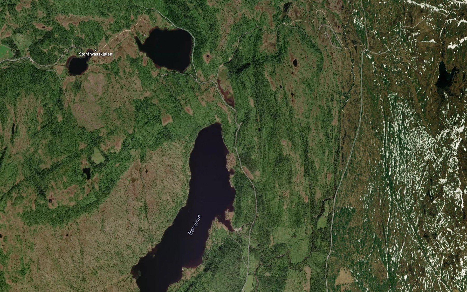 Satellite map of the Oster Borsjobekken