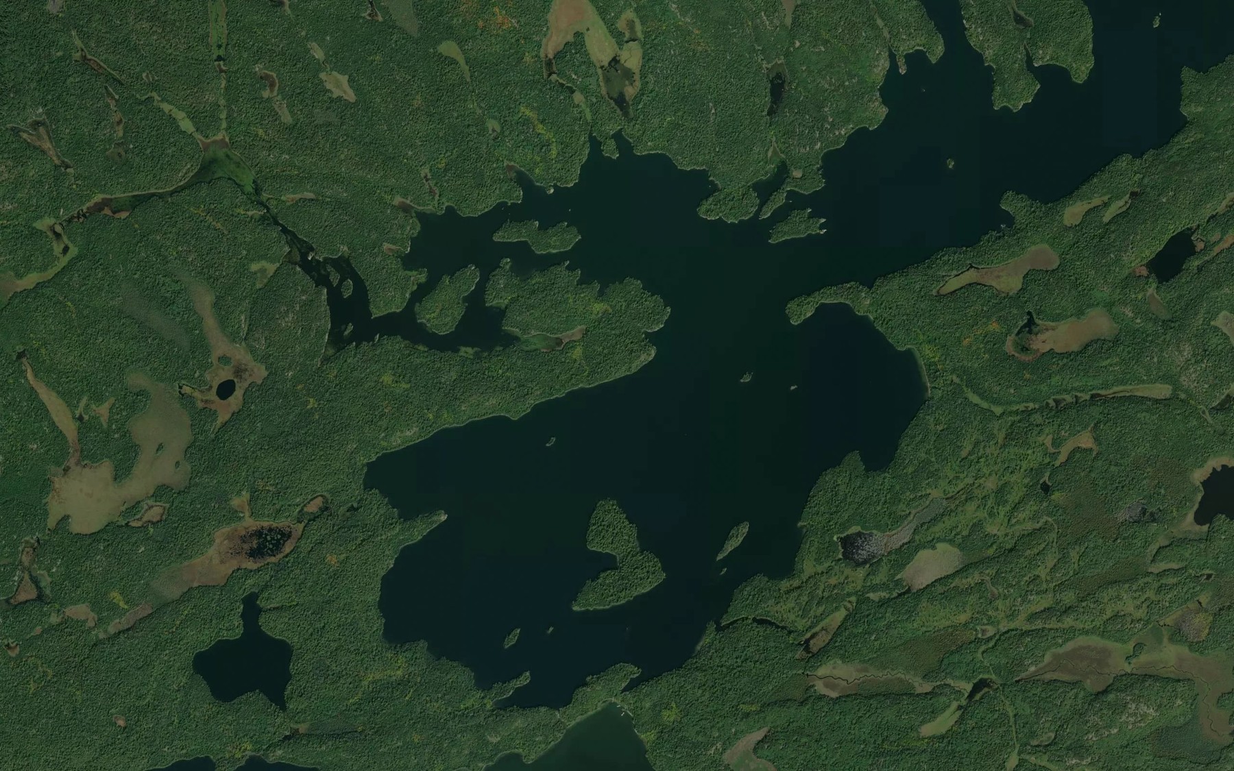 Satellite map of the Alfred Inlet
