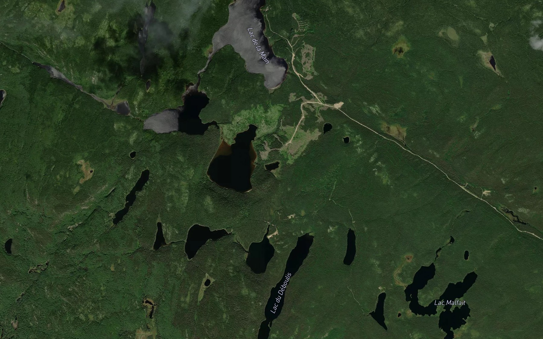 Satellite map of the Lac du Grand Pic