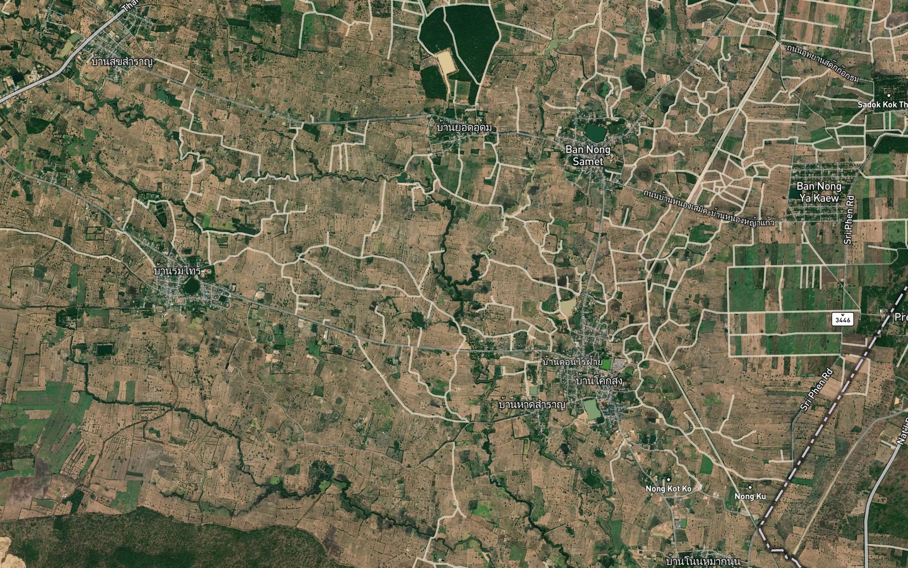 Satellite map of the Huai Takhian