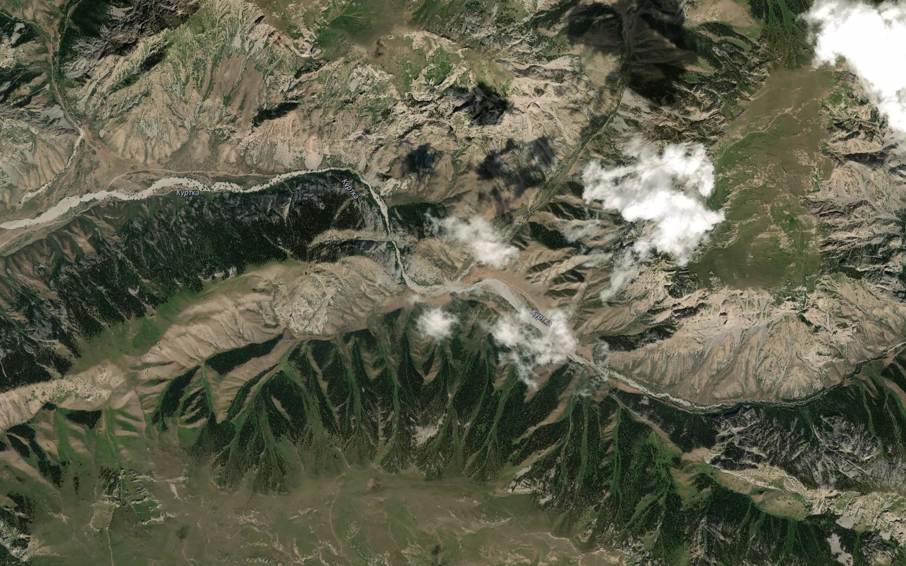 Satellite map of the Kashkasu
