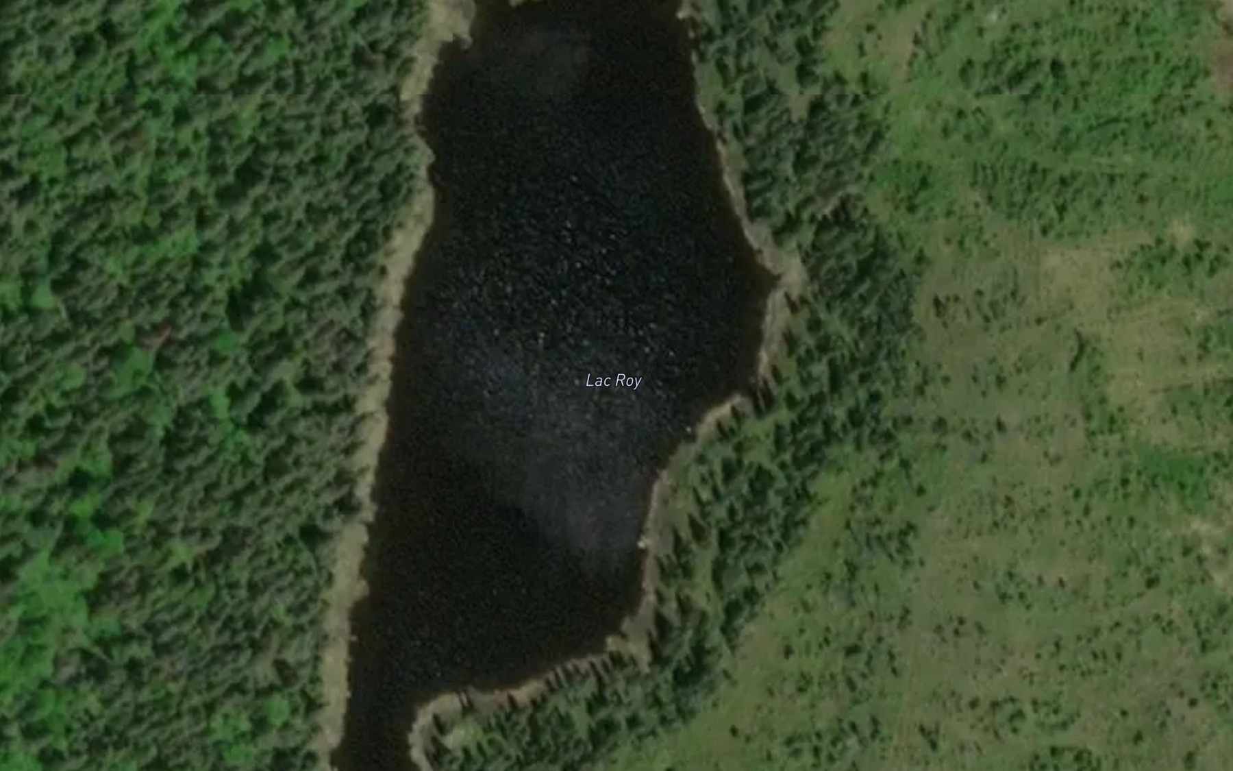 Satellite map of the Lac Roy