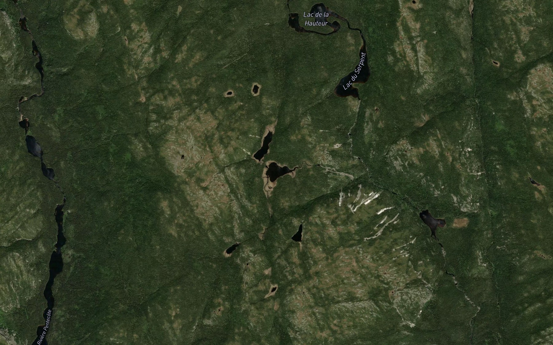 Satellite map of the Lac du Grondement