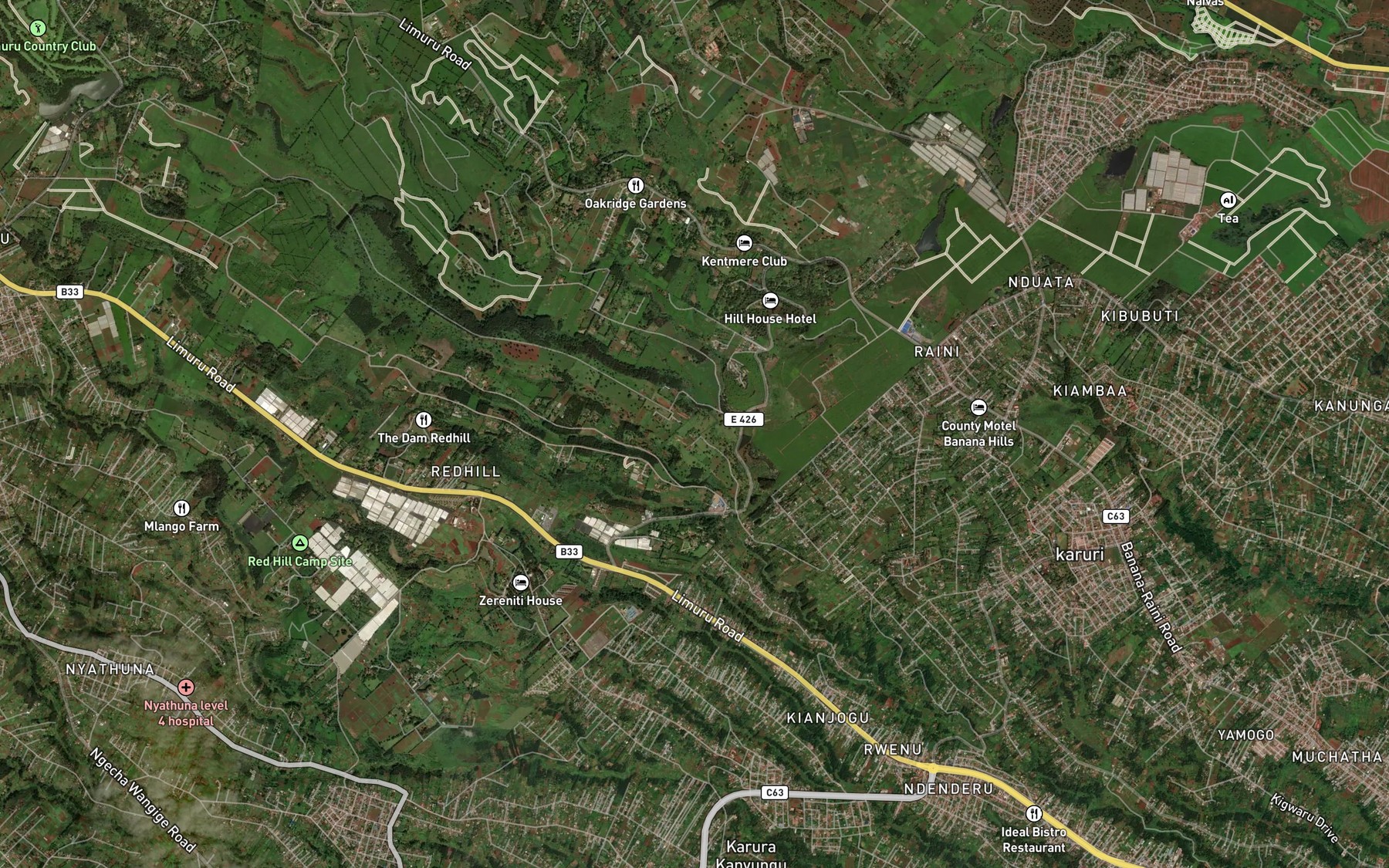 Satellite map of the Tusoga