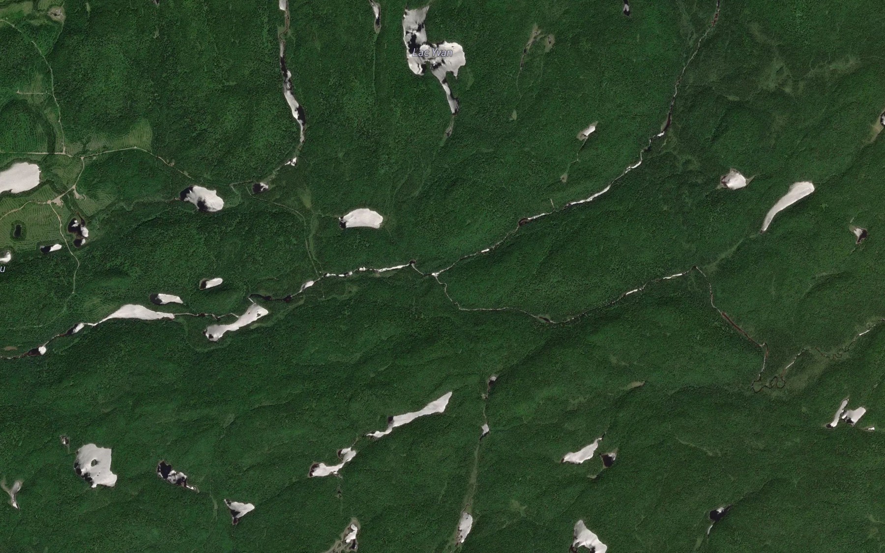 Satellite map of the Riviere Gordon