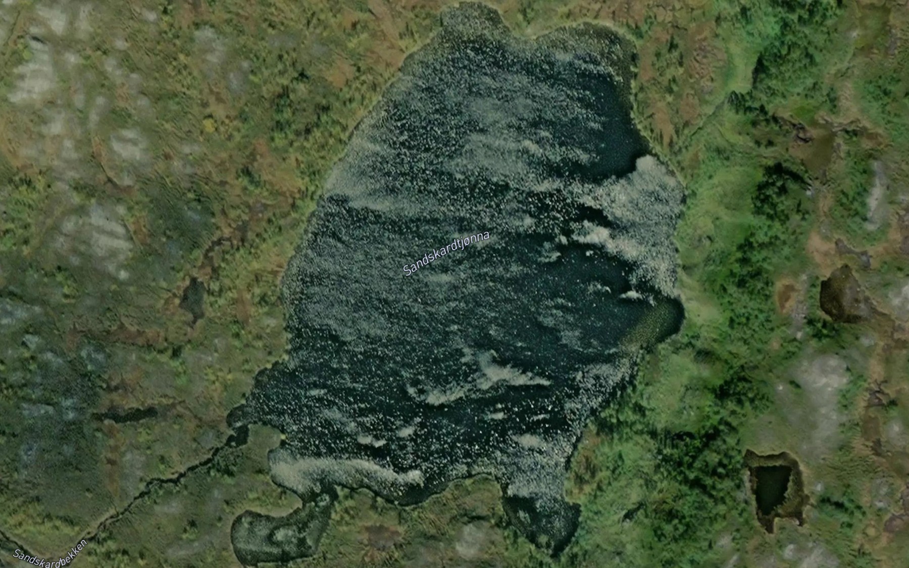 Satellite map of the Sandskardtjorna