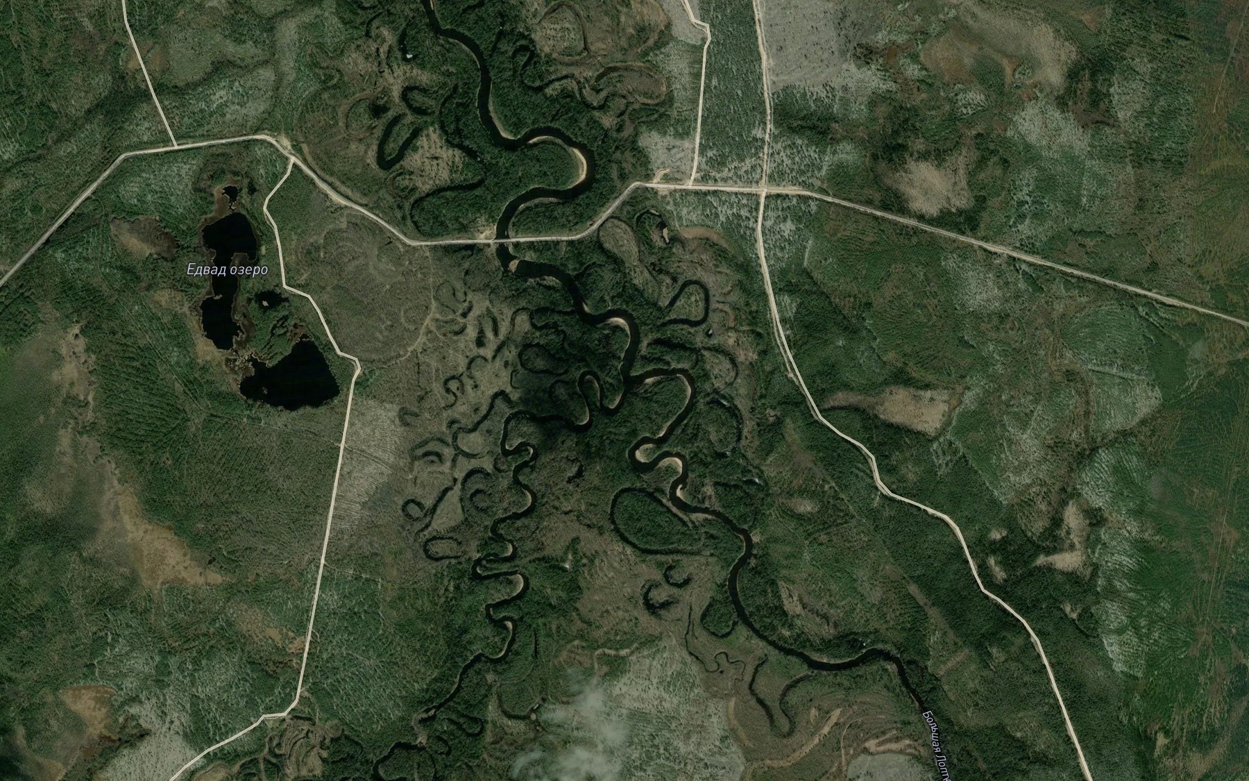 Satellite map of the Yed