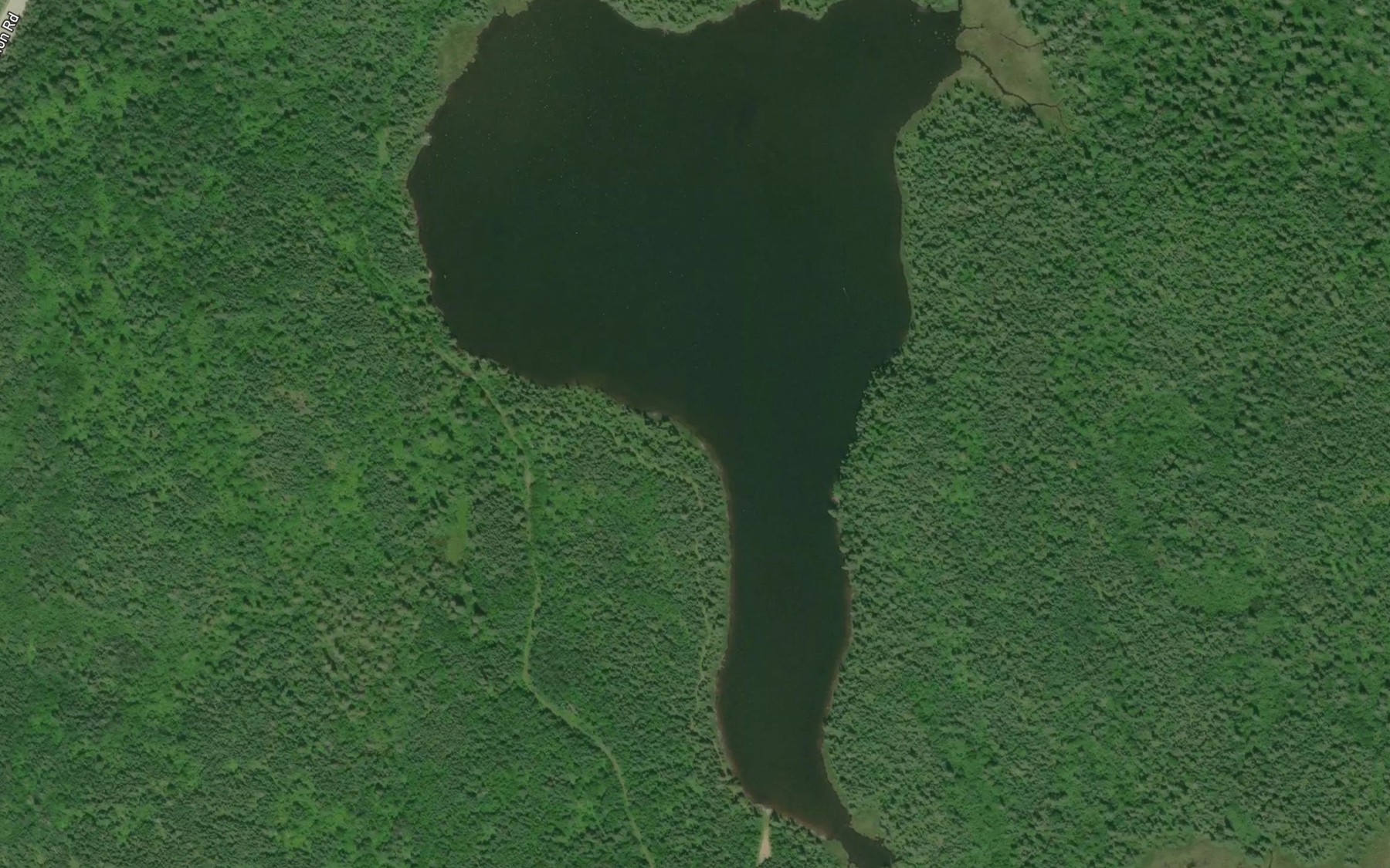 Satellite map of the Minnow Lake