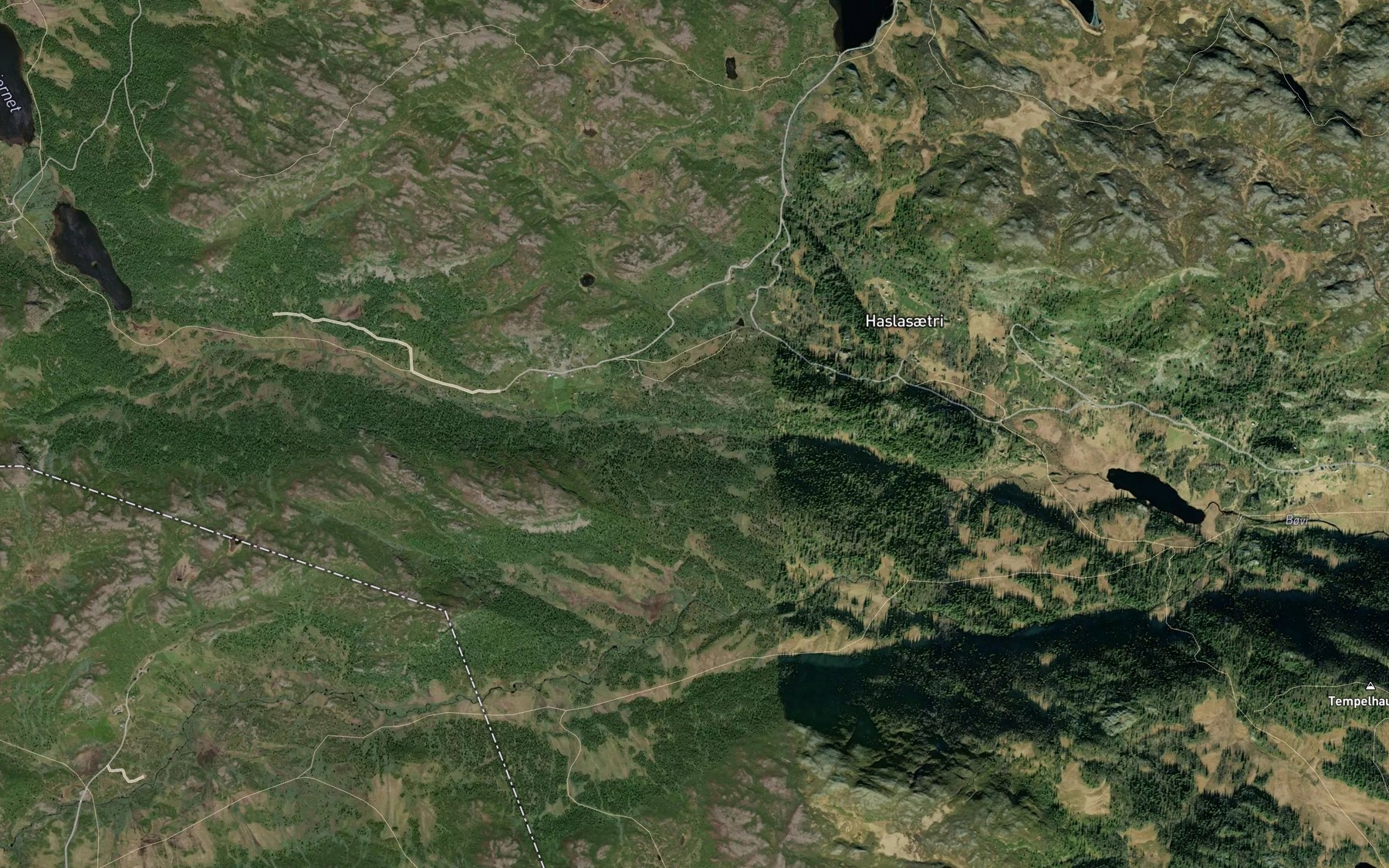 Satellite map of the Miljombekken