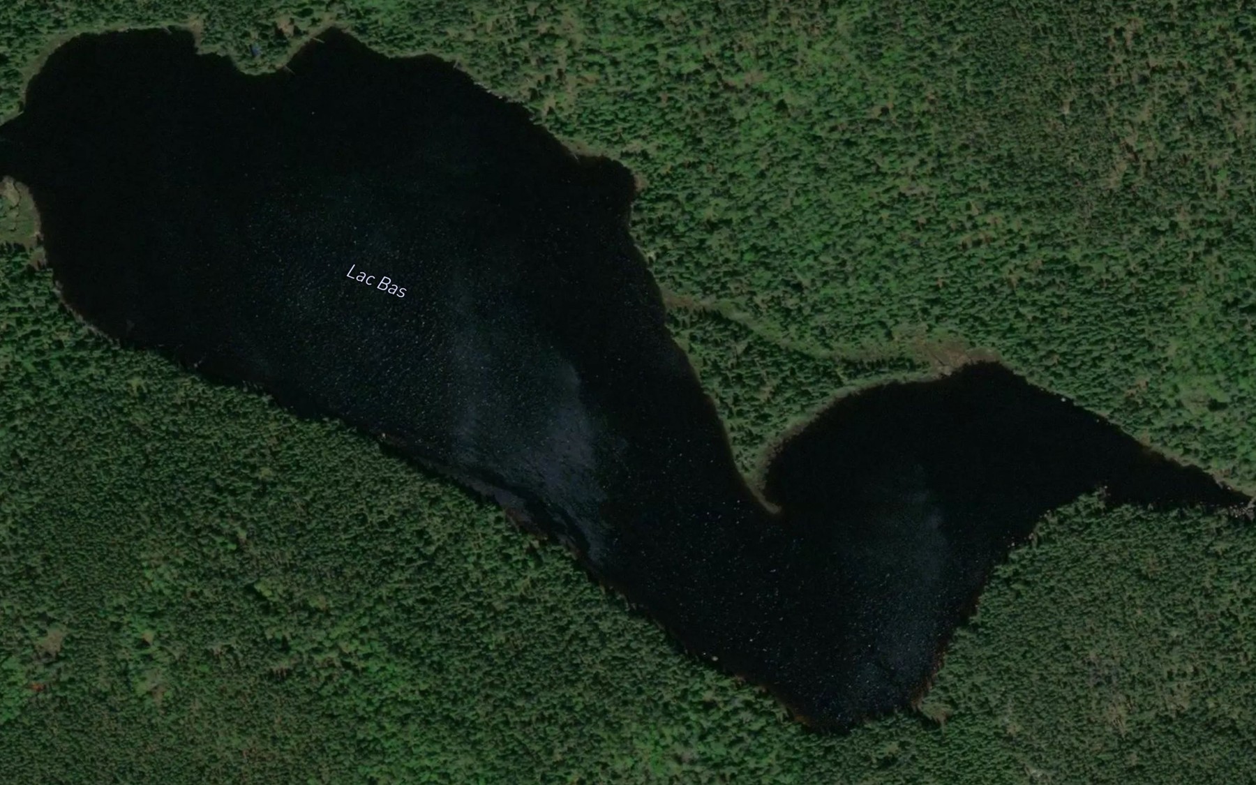 Satellite map of the Lac Bas