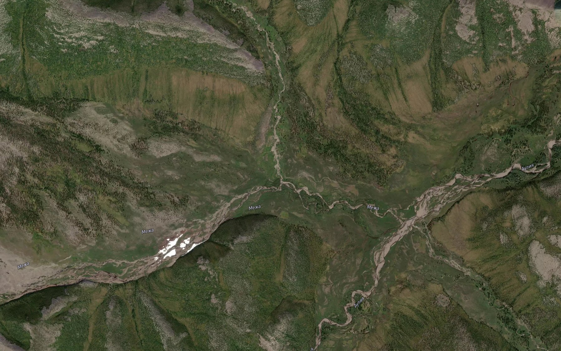 Satellite map of the Lyalyk