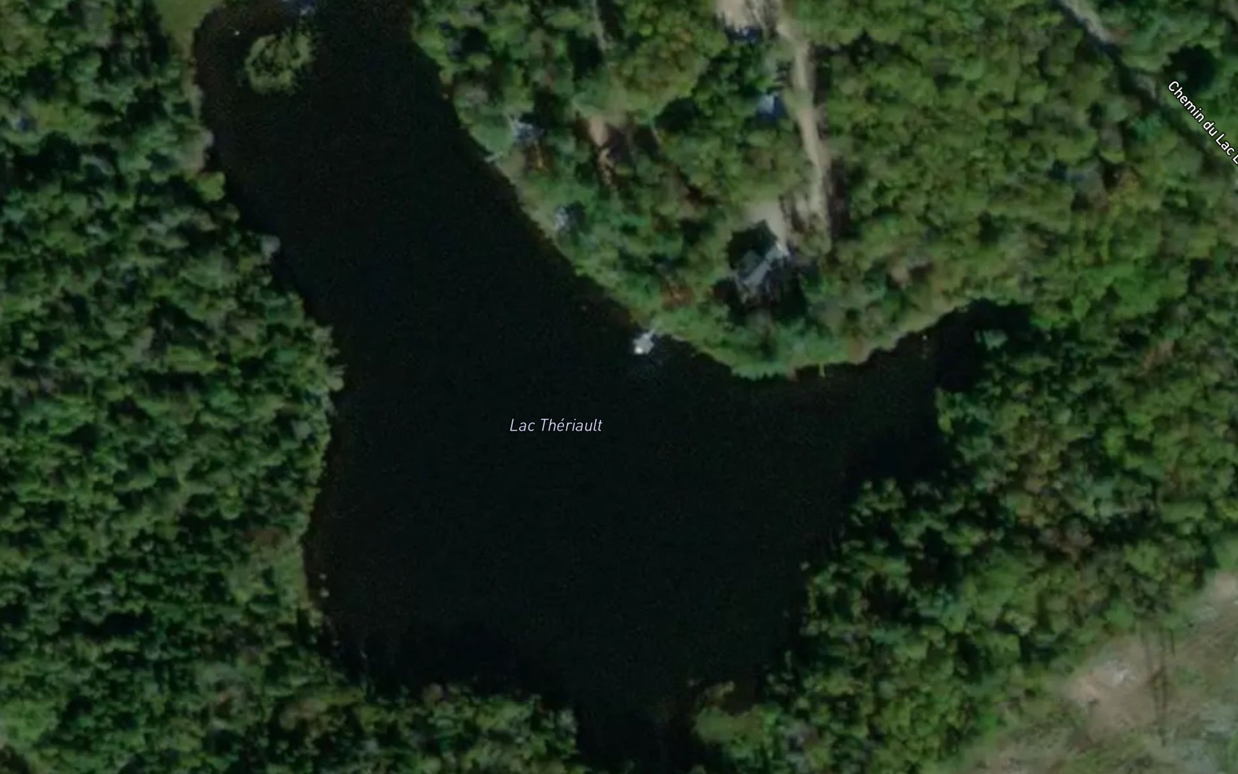 Satellite map of the Lac Theriault