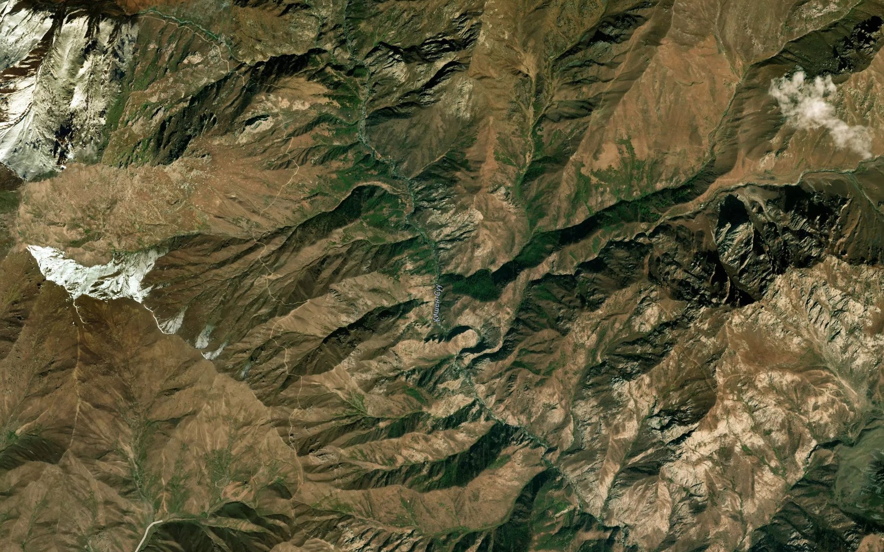 Satellite map of the Kichine-Karagayluu