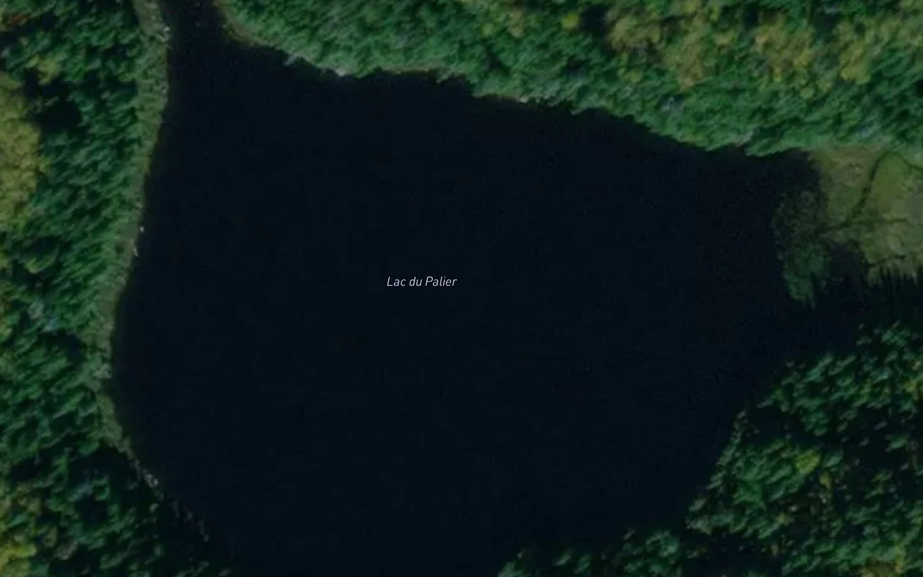 Satellite map of the Lac du Palier