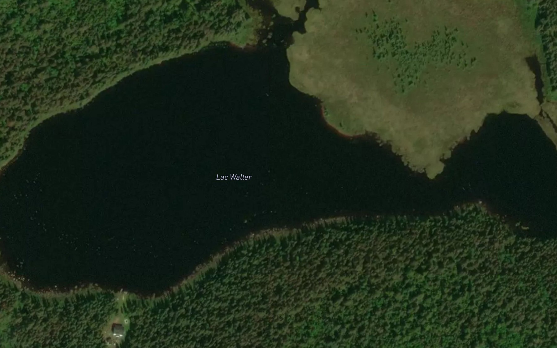 Satellite map of the Lac Walter