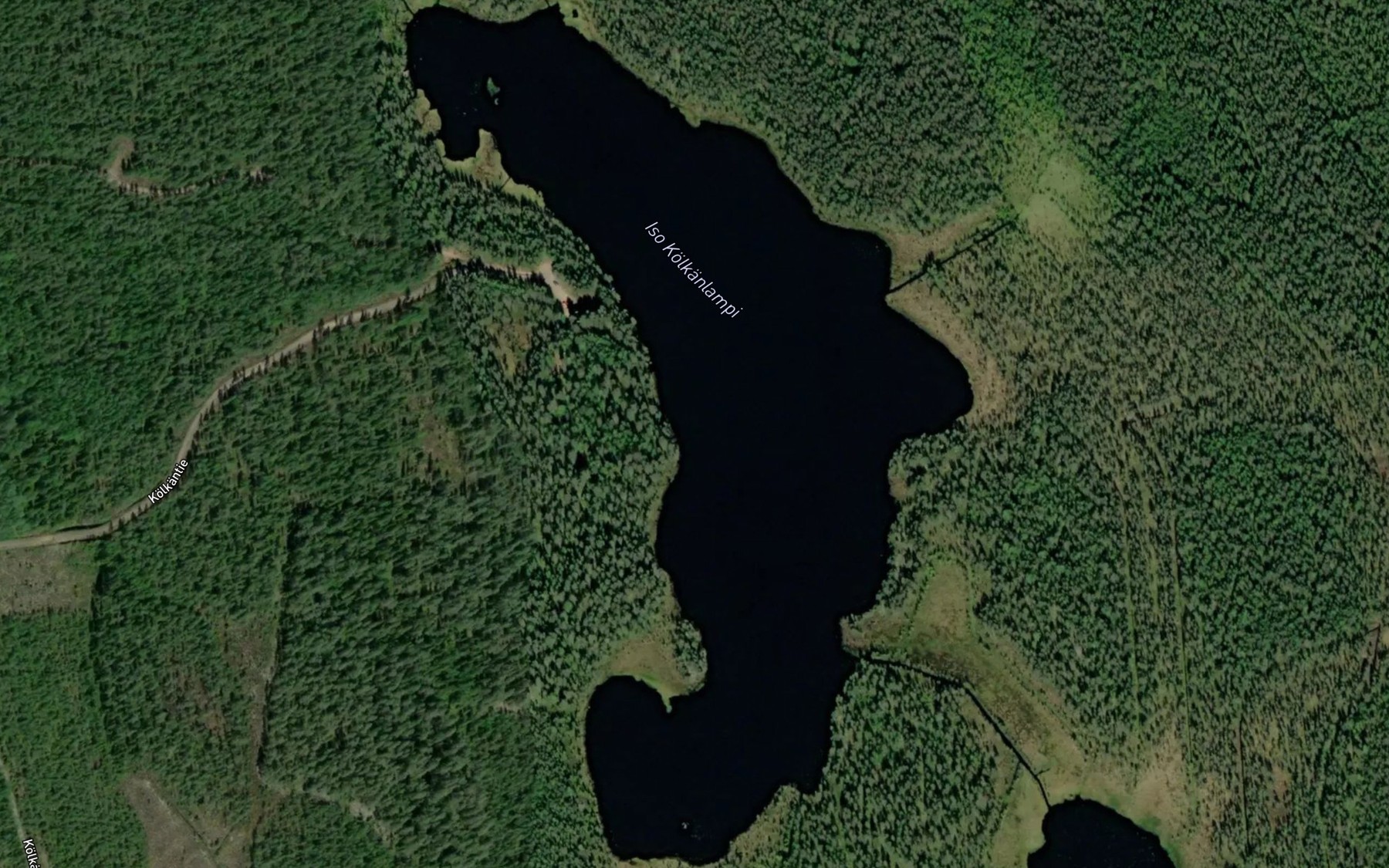 Satellite map of the Iso Kolkanlampi