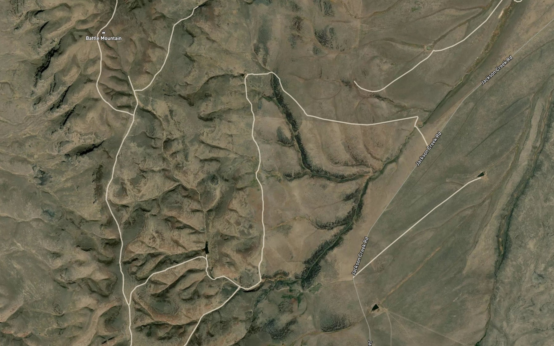 Satellite map of the Muley Spring