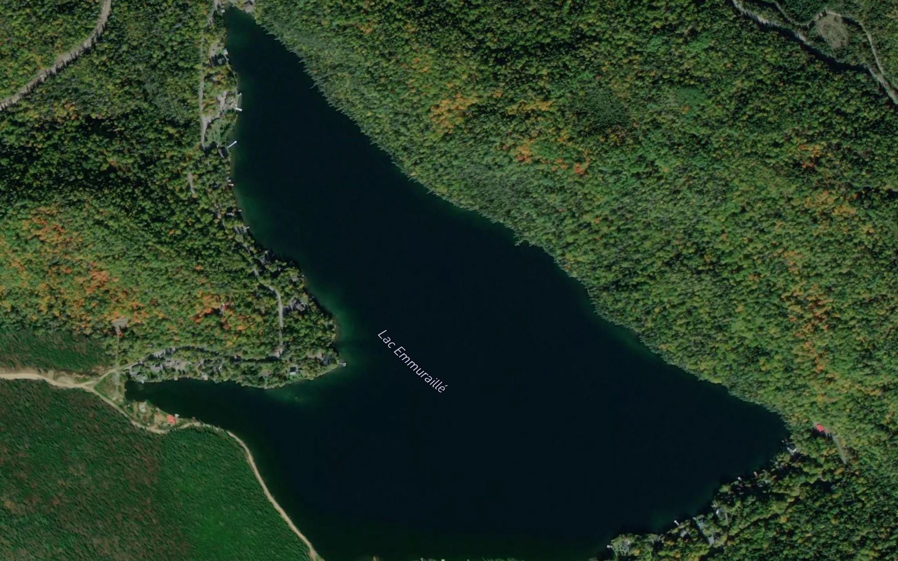 Satellite map of the Lac Emmuraille