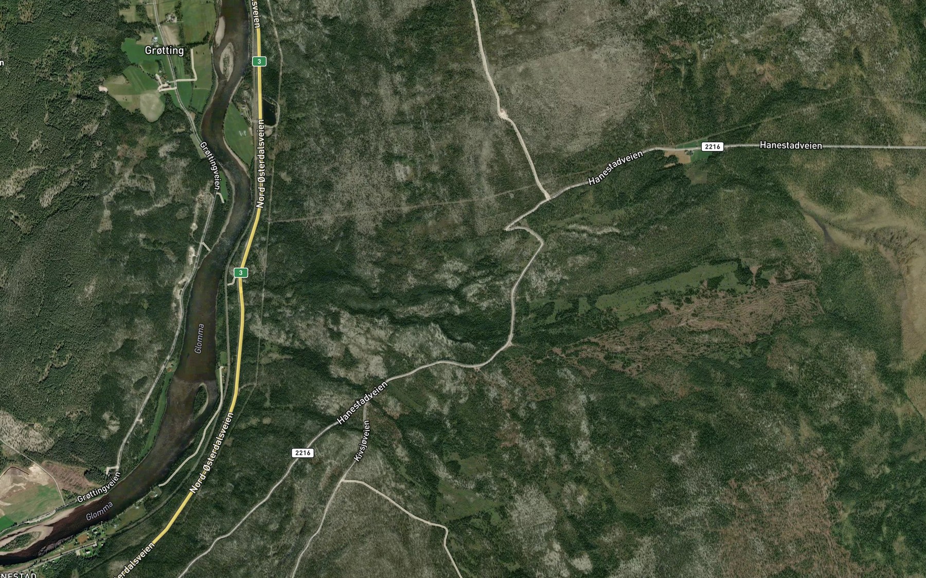 Satellite map of the Tengstadbekken