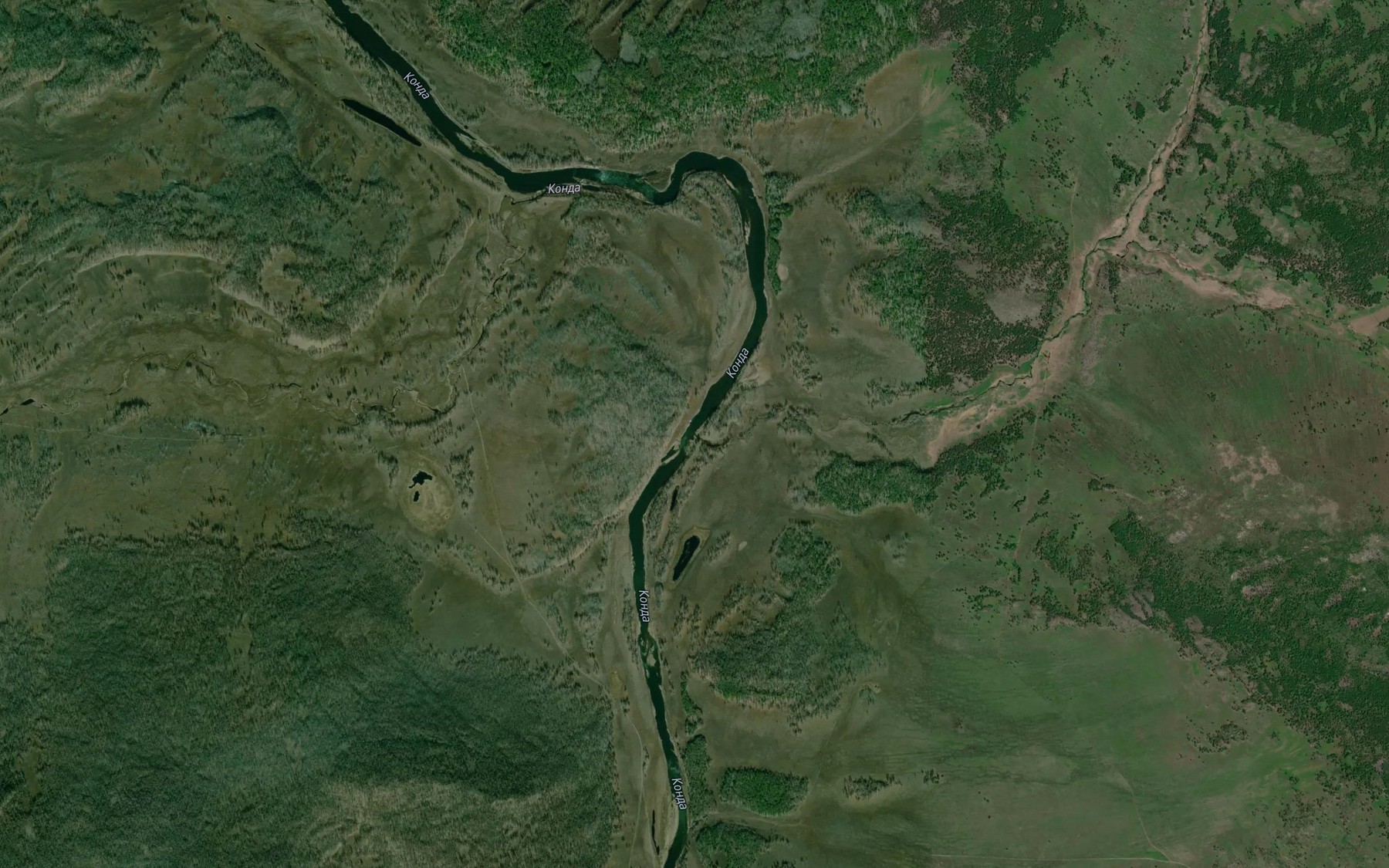 Satellite map of the Kurlukchiken