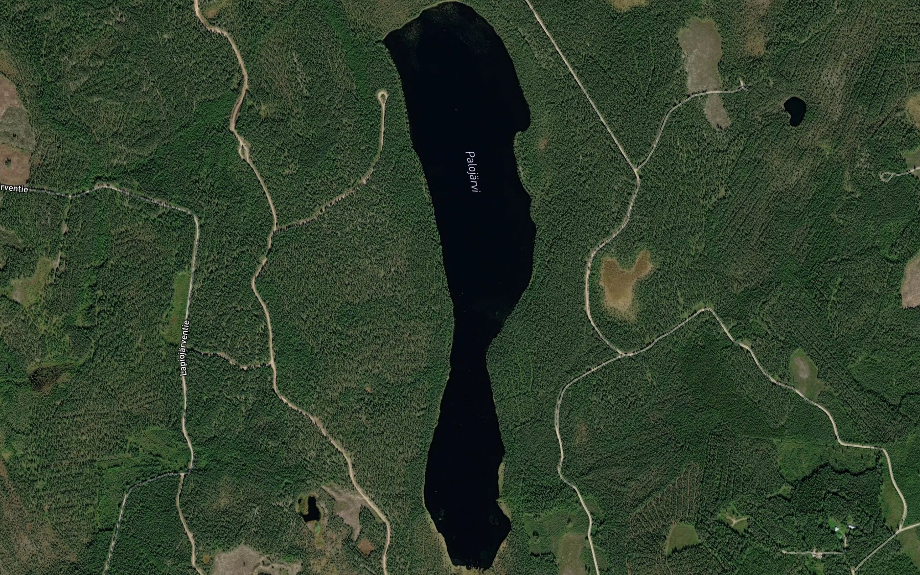 Satellite map of the Palojarvi