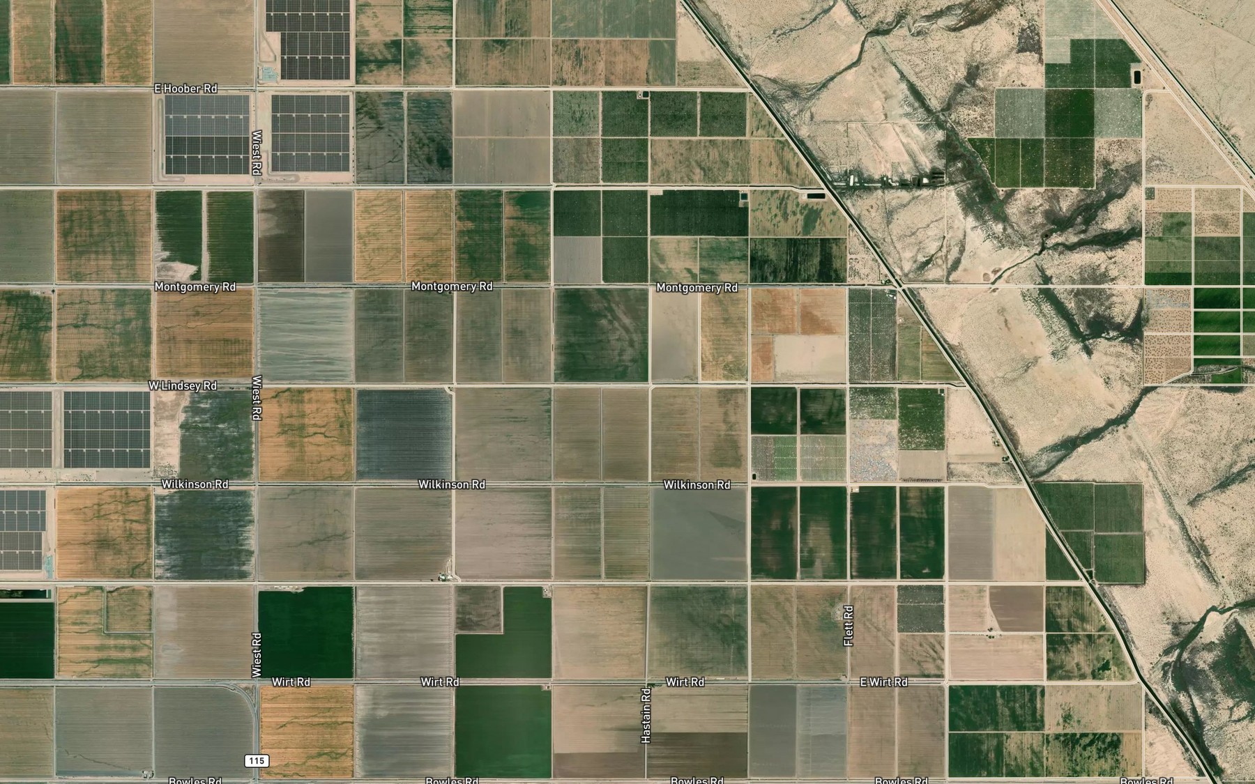 Satellite map of the G Lateral
