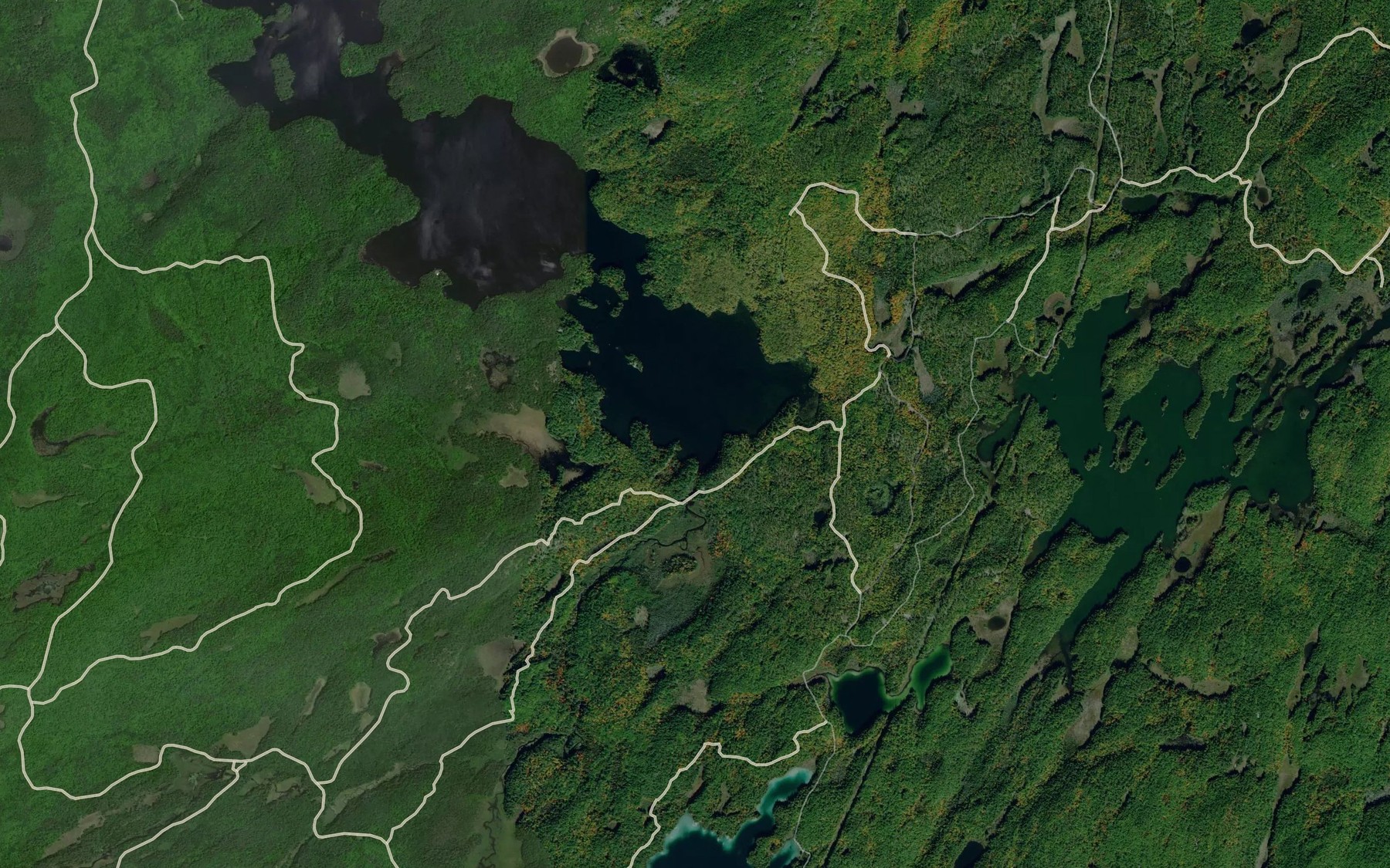 Satellite map of the Norcan Creek