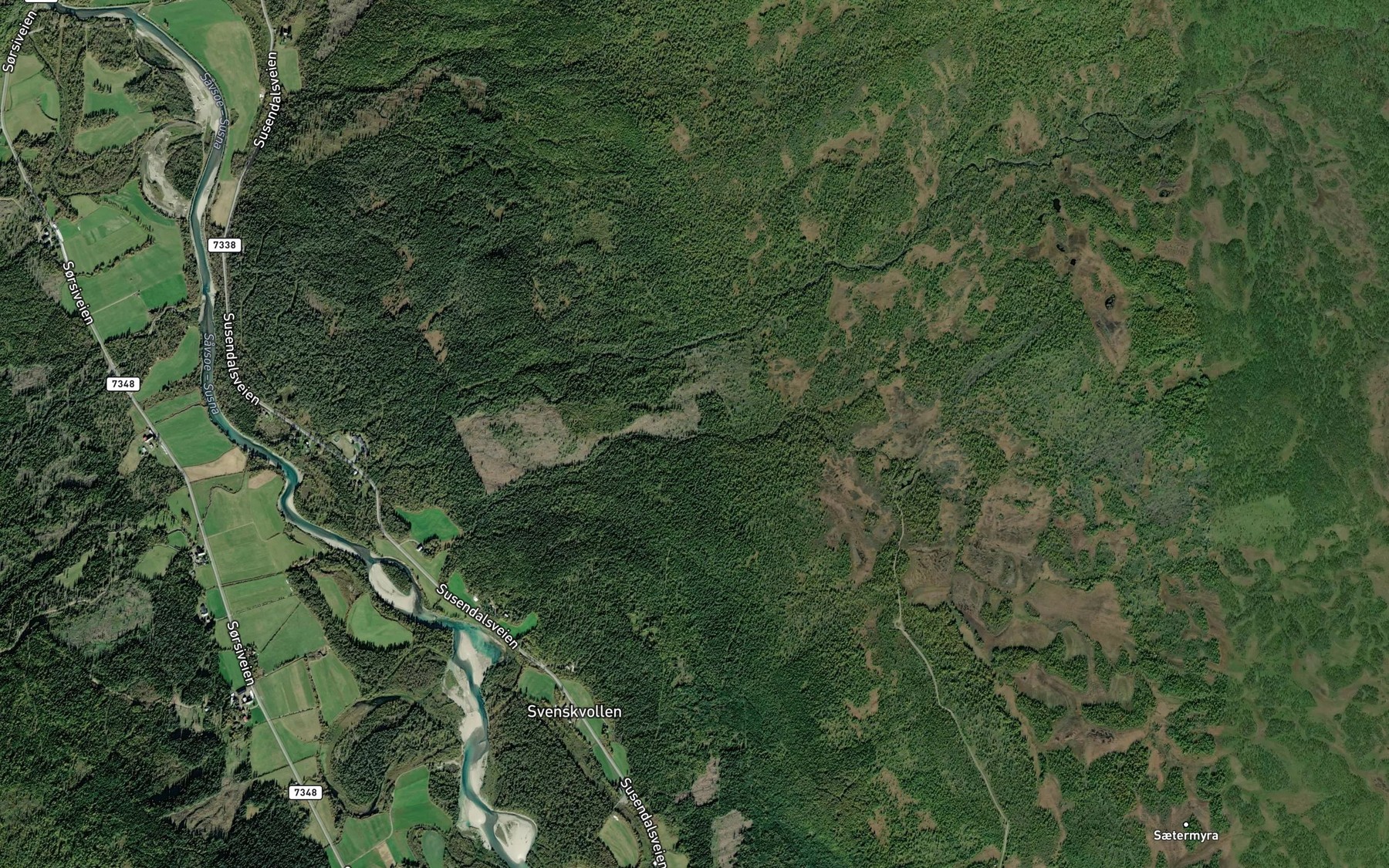 Satellite map of the Austerbekken