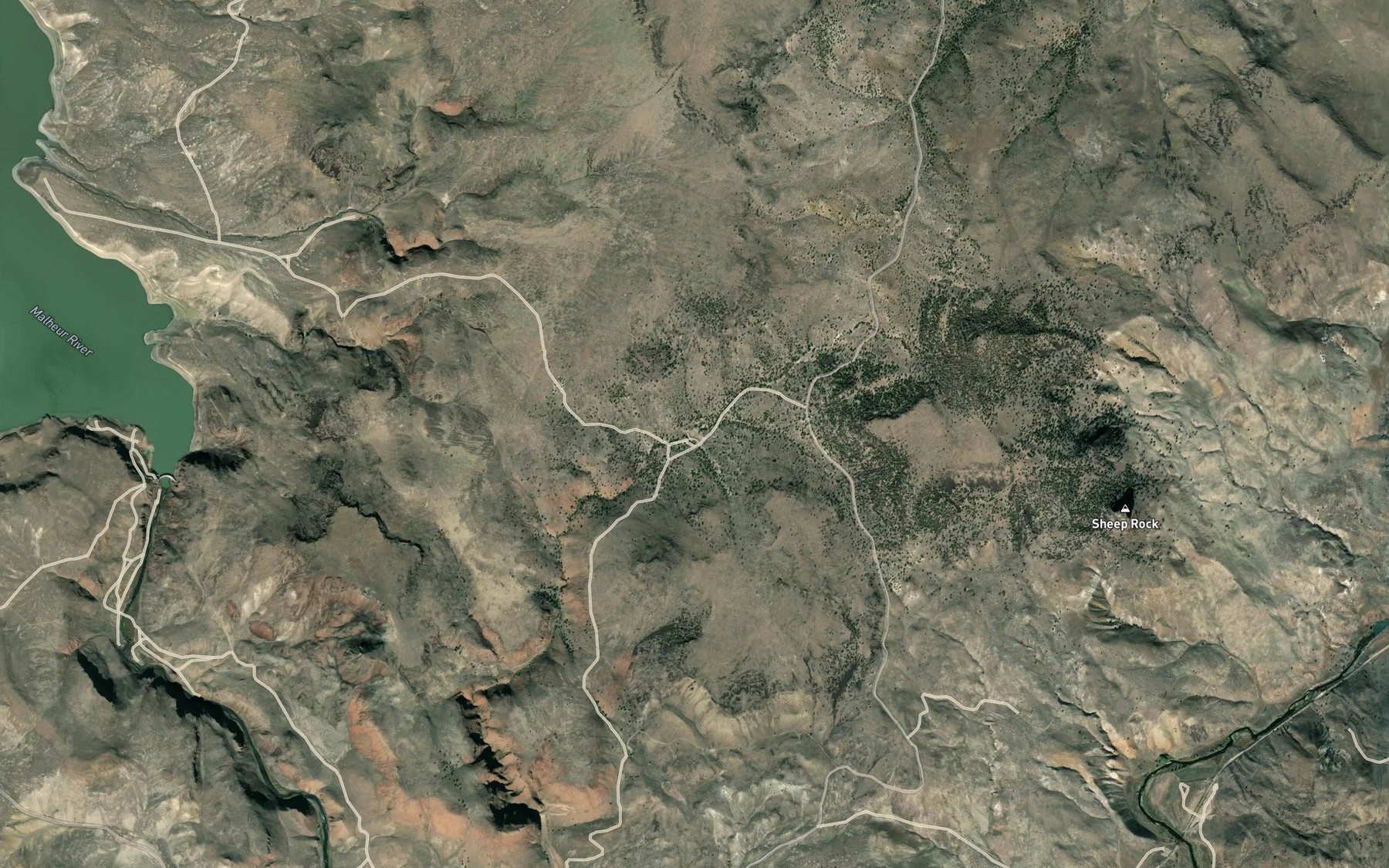 Satellite map of the Riverside Reservoir Number One