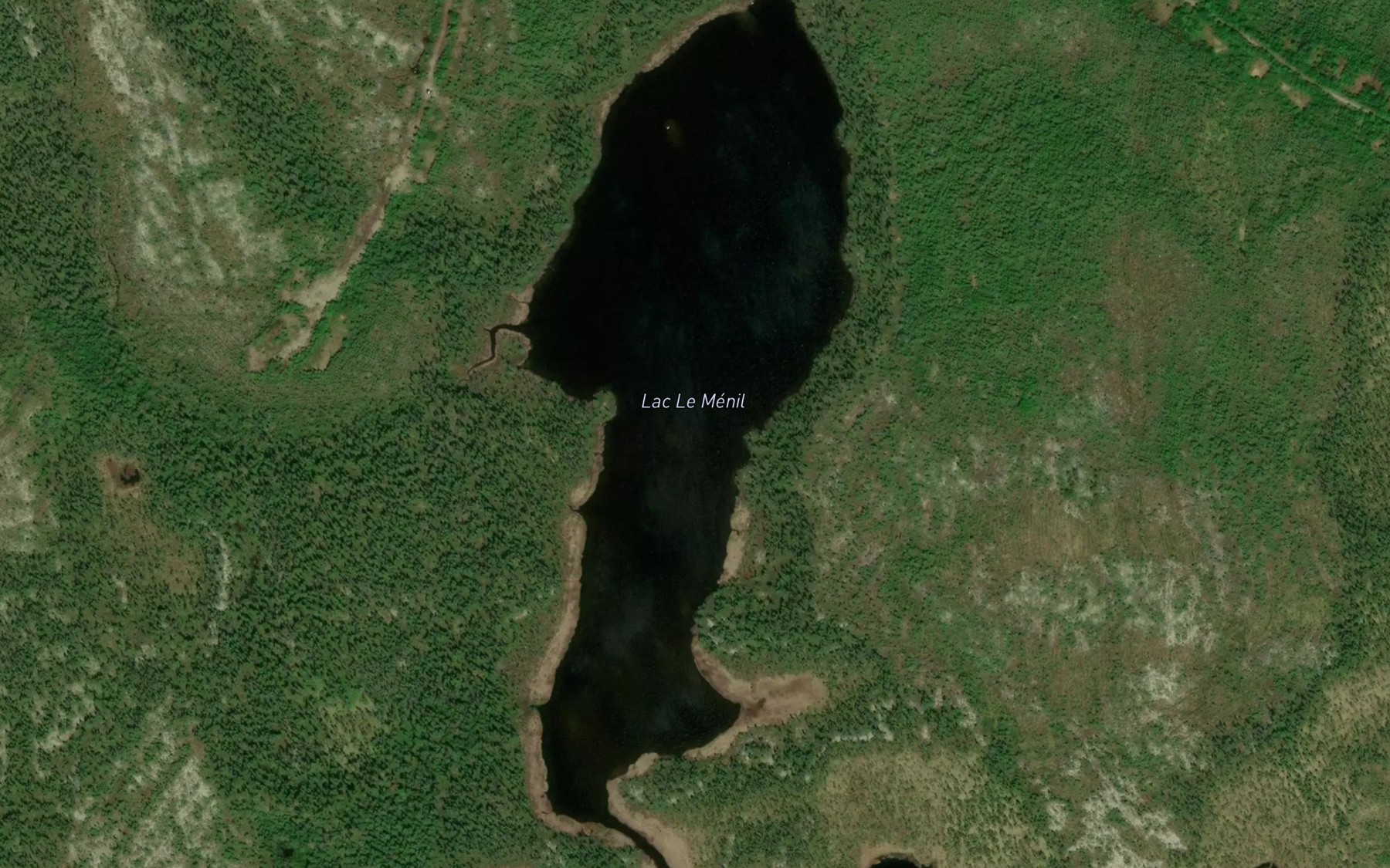 Satellite map of the Lac Le Menil
