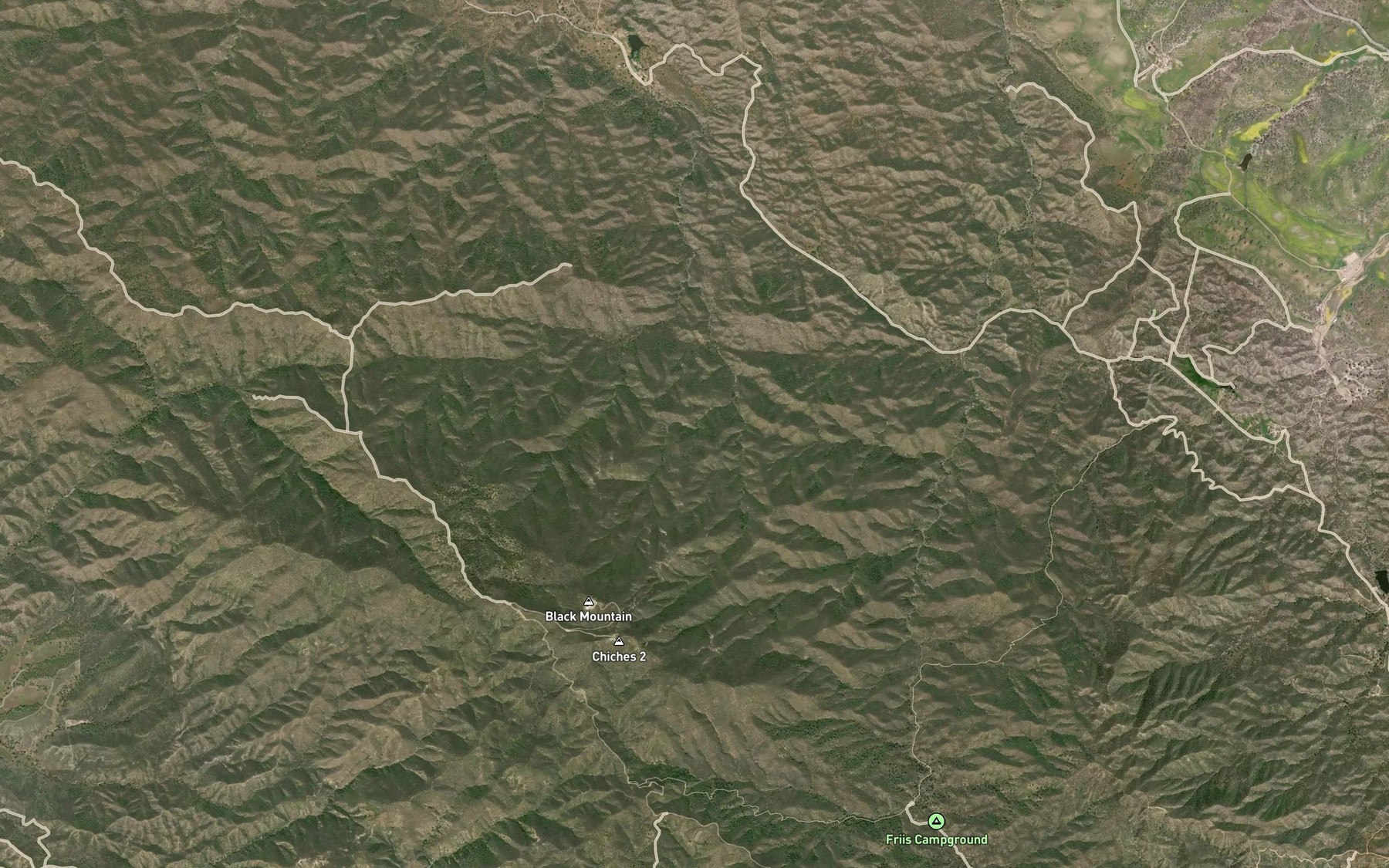 Satellite map of the Rock Spring