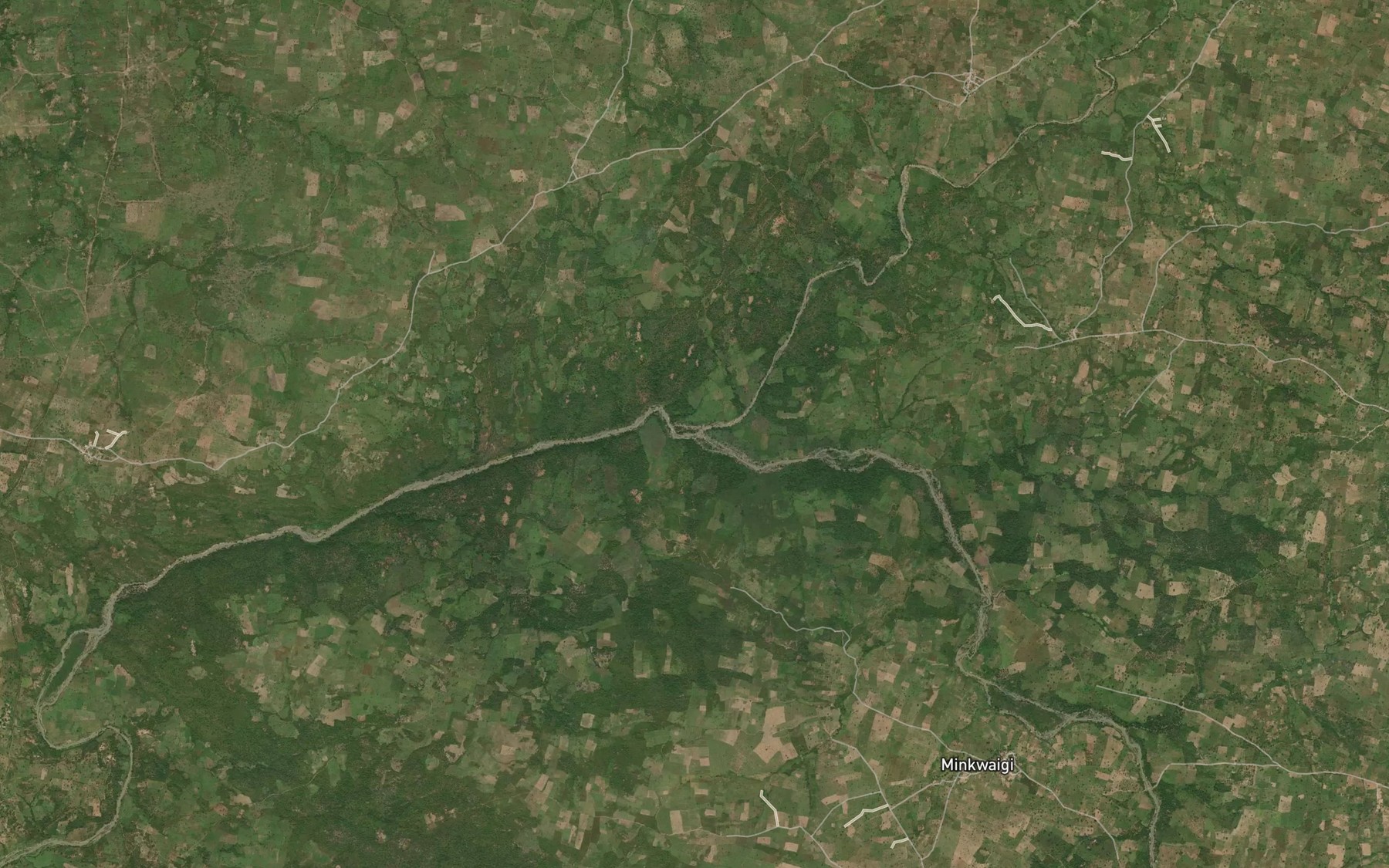 Satellite map of the River Gudna