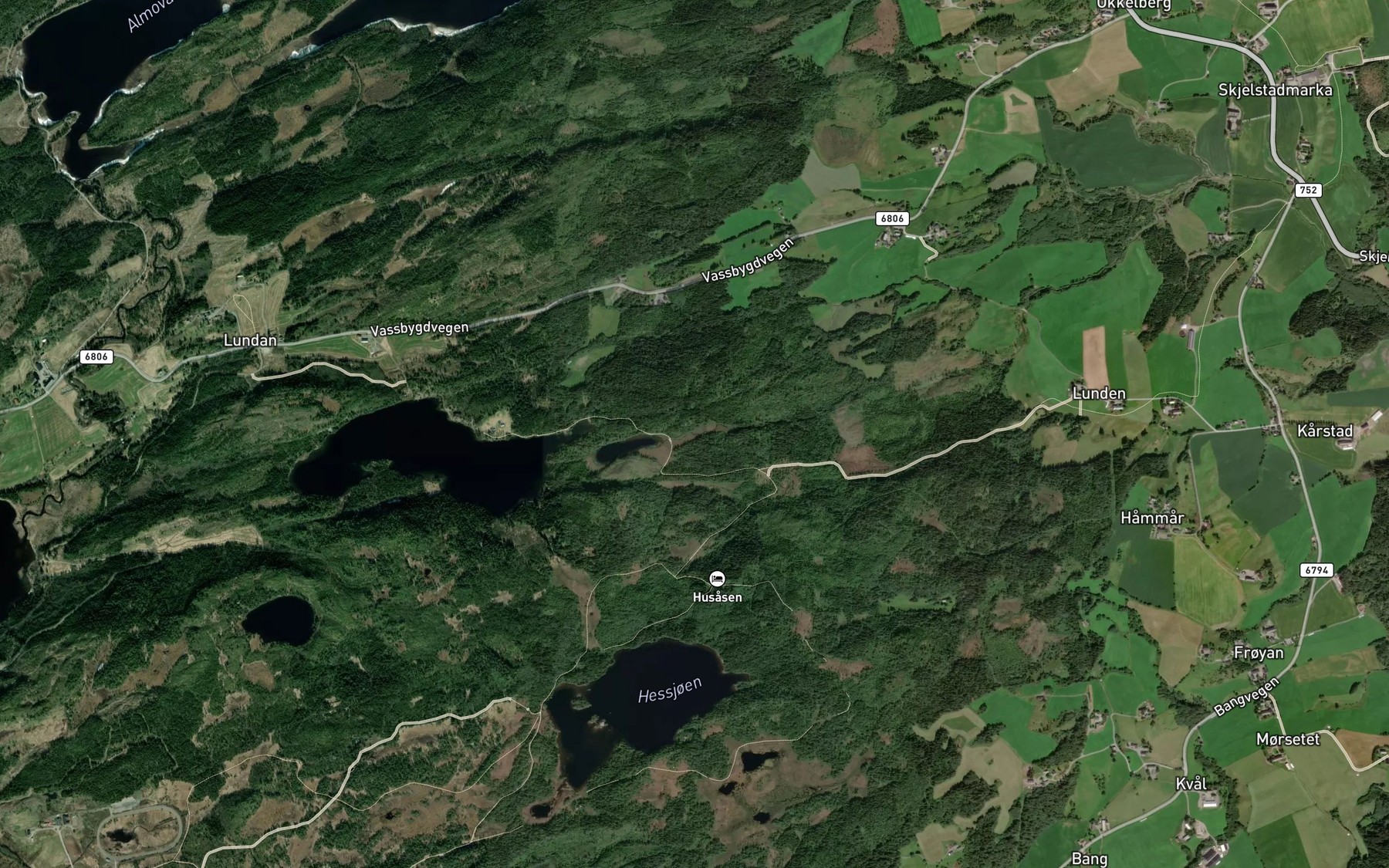 Satellite map of the Lundbekken