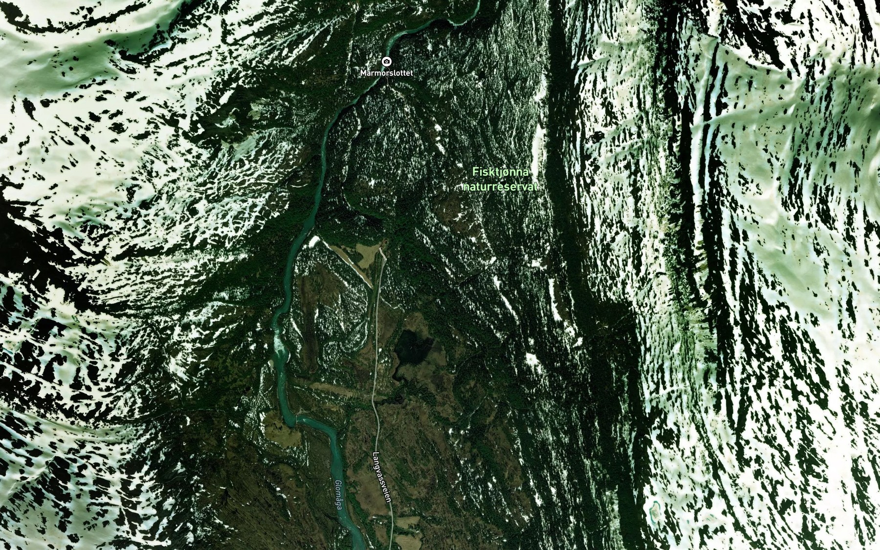 Satellite map of the Molnbekken