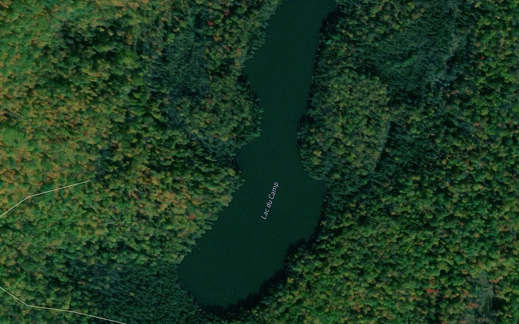 Satellite map of the Lac du Camp
