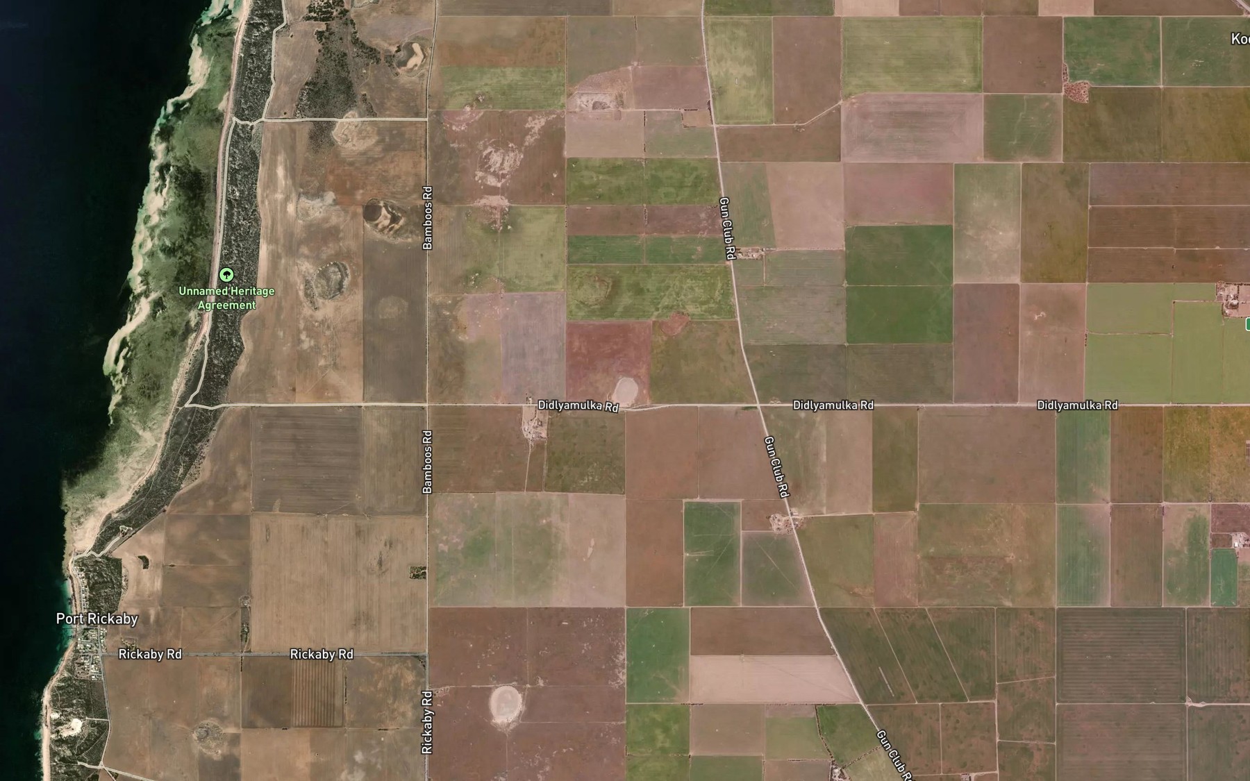 Satellite map of the Salt Lagoon