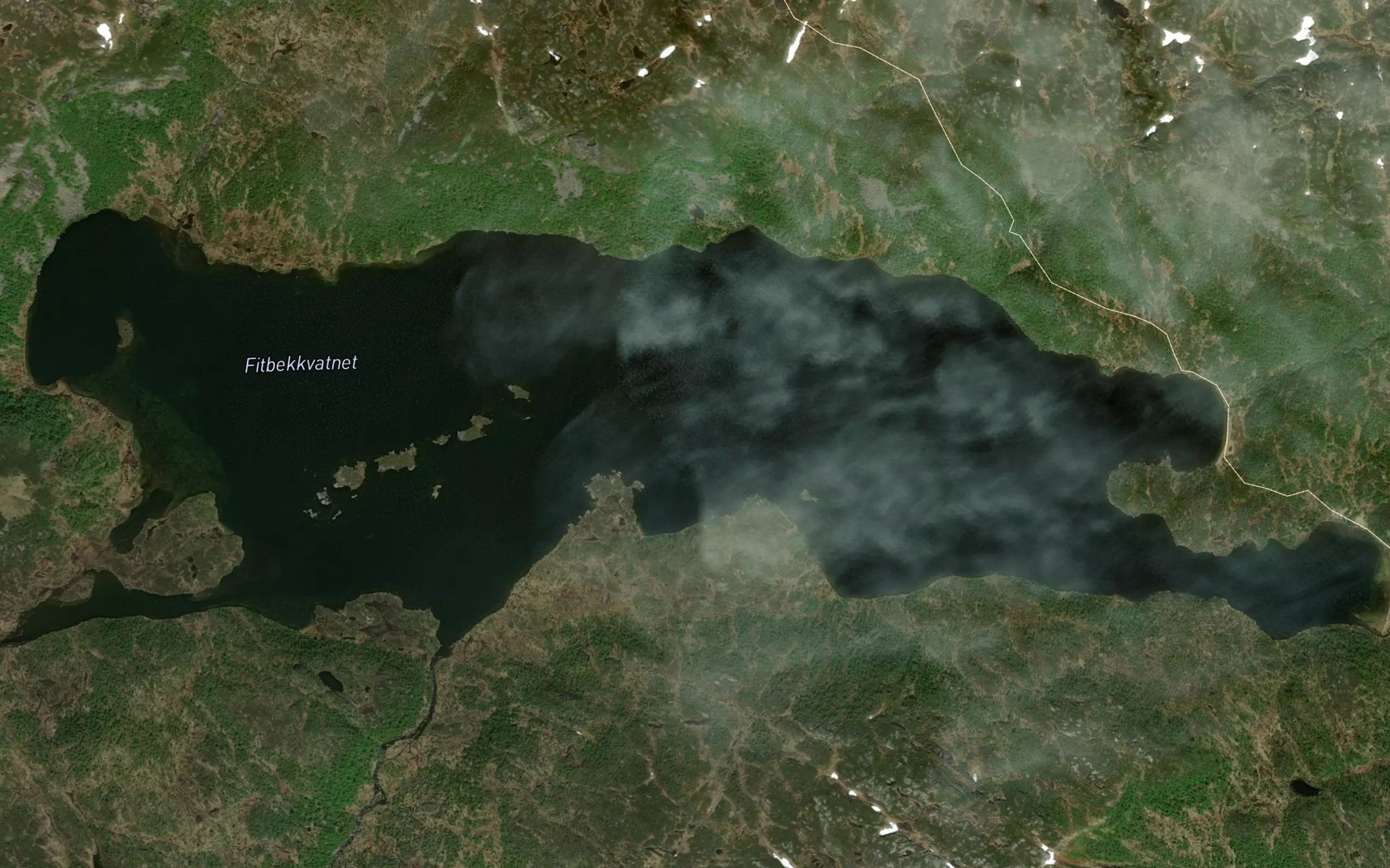 Satellite map of the Fitbekkvatnet