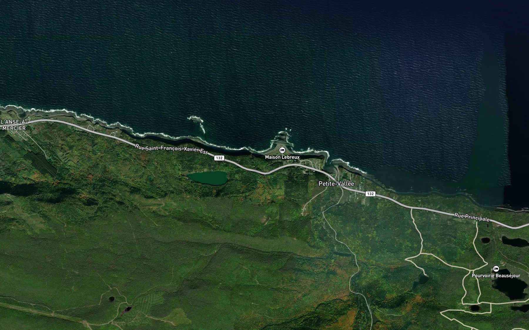 Satellite map of the Coulee des Dalles