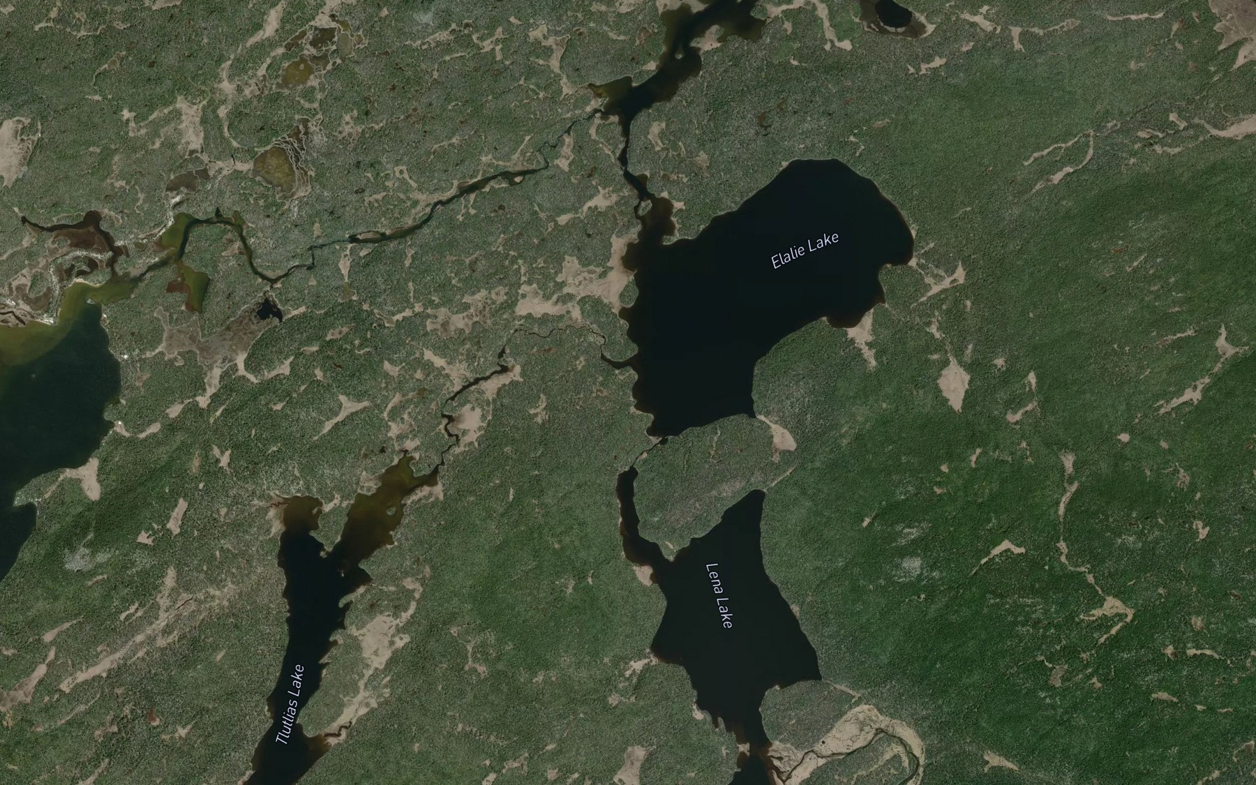 Satellite map of the Tlutlias Creek