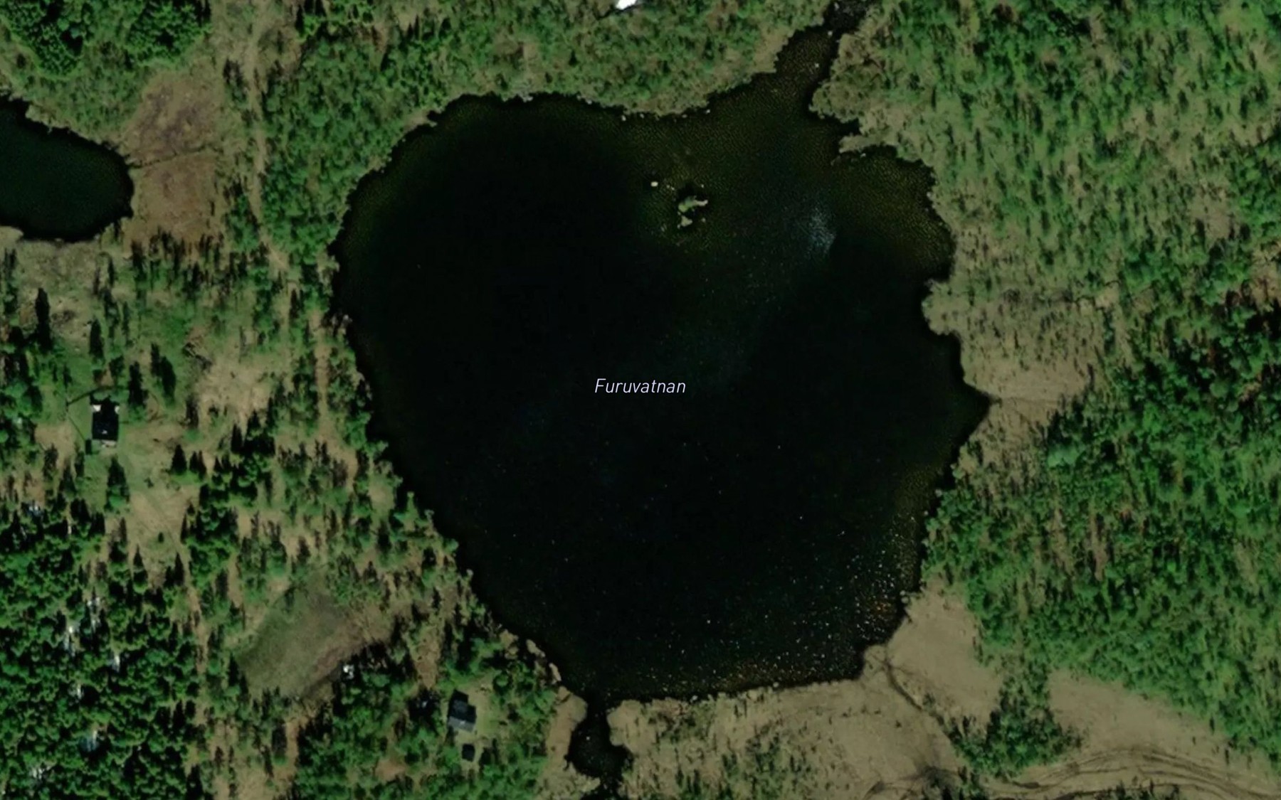 Satellite map of the Furuvatnan