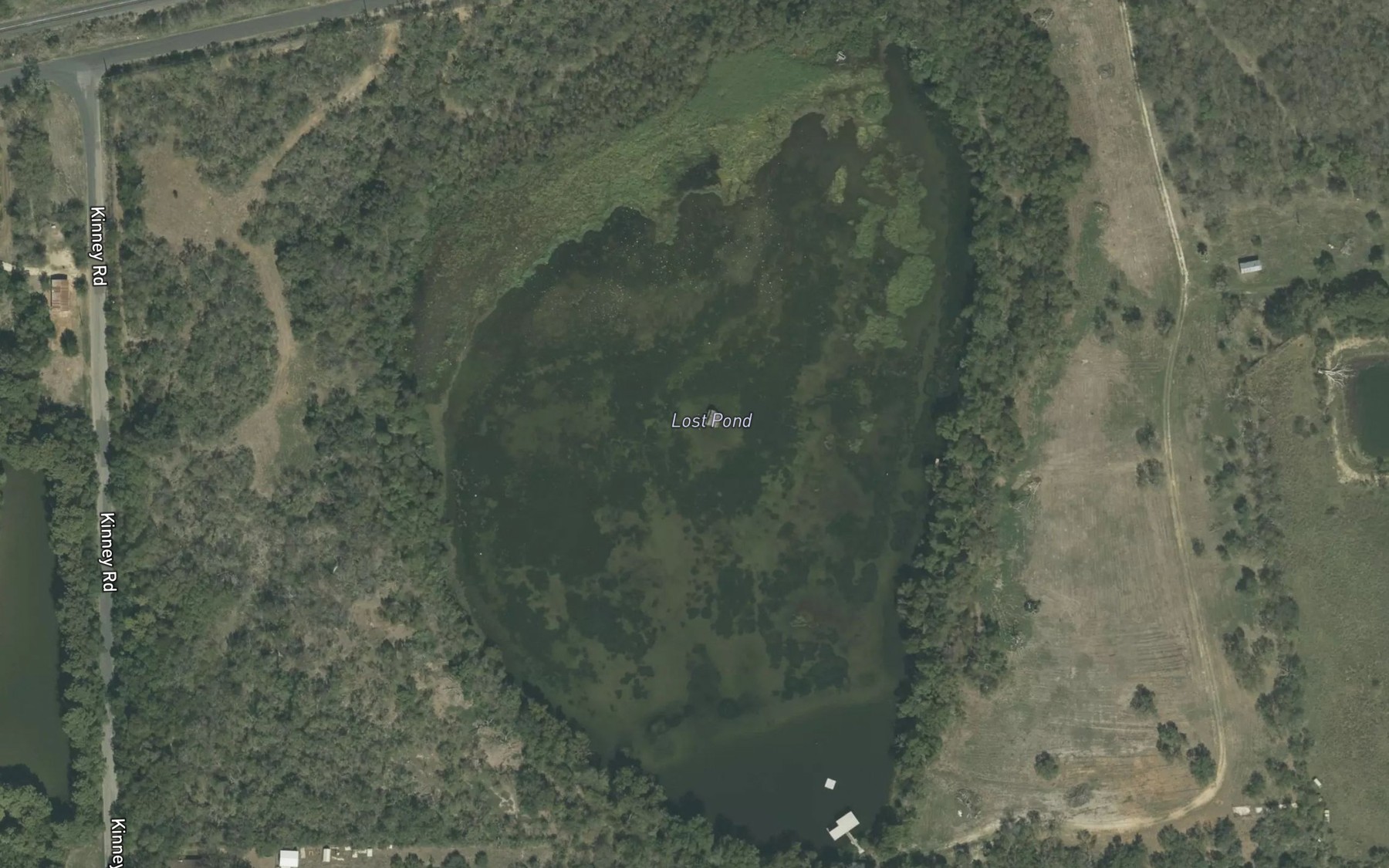 Satellite map of the Lost Pond