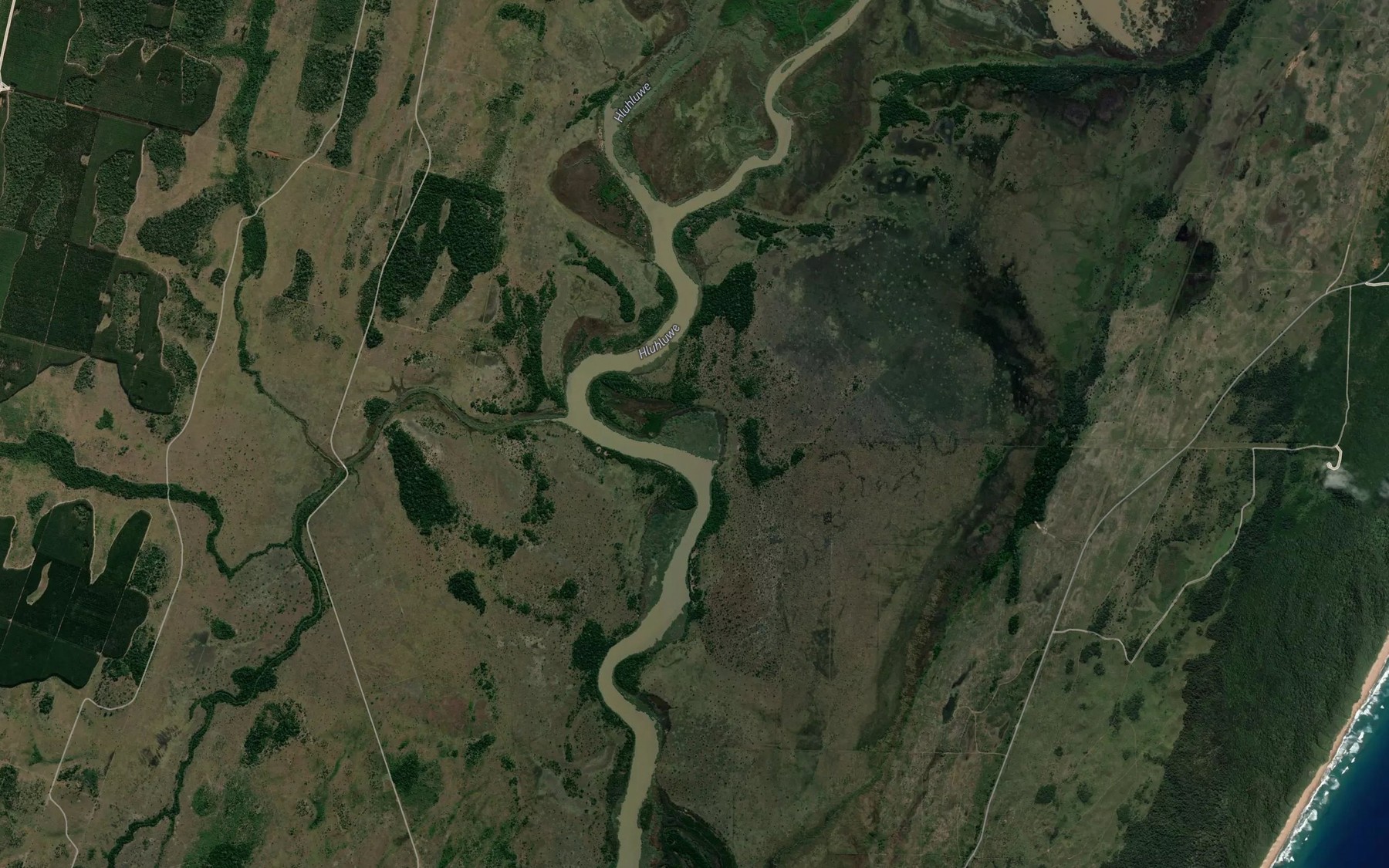 Satellite map of the Third Narrows